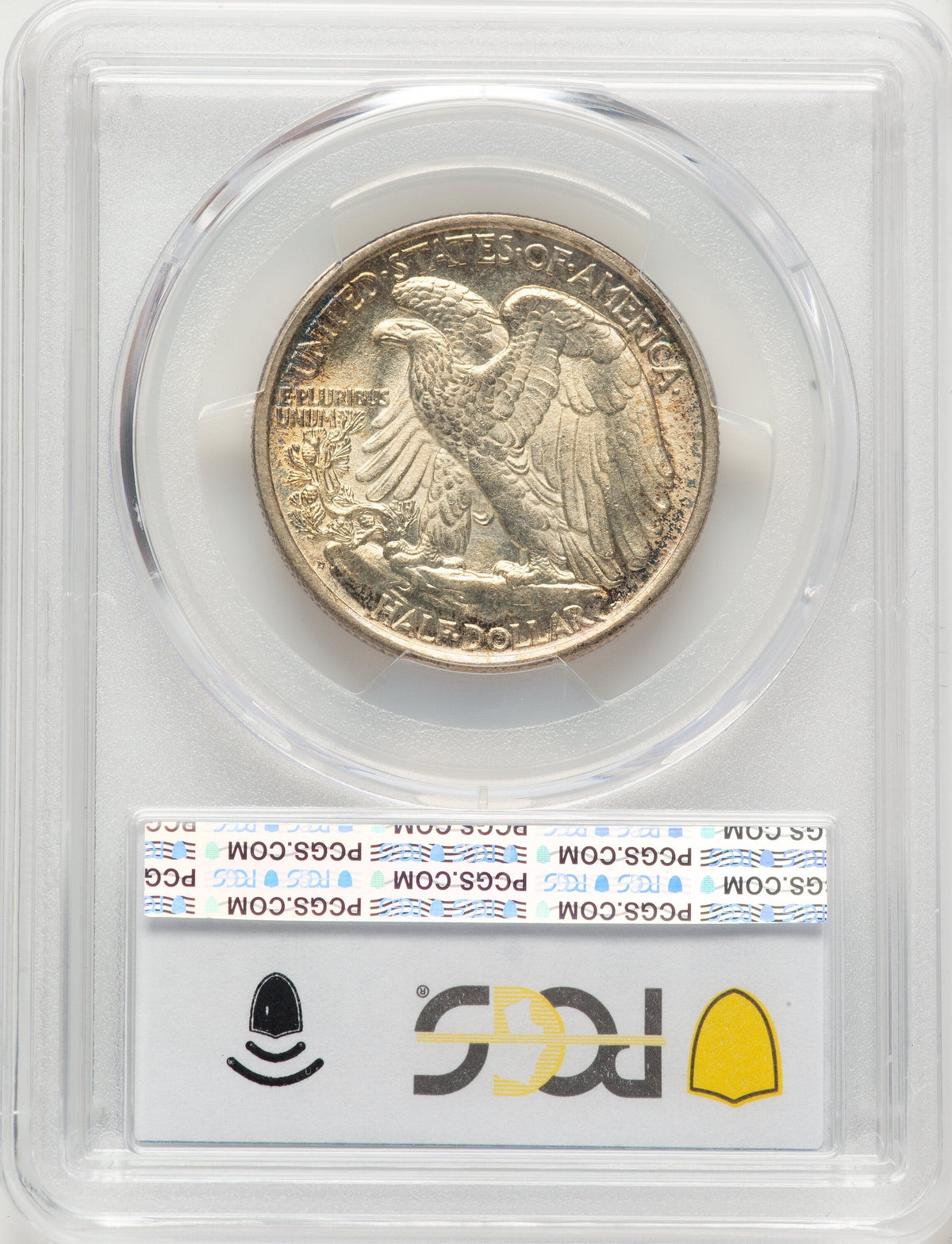 1917-D 50C REVERSE Walking Liberty Half Dollar PCGS MS65