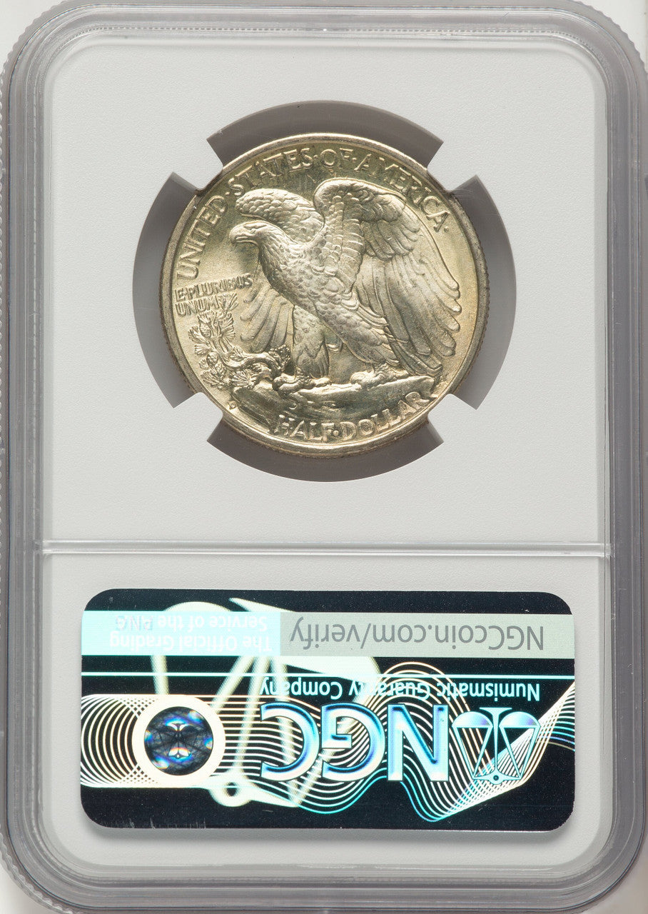 1934-D 50C Walking Liberty Half Dollar NGC MS66
