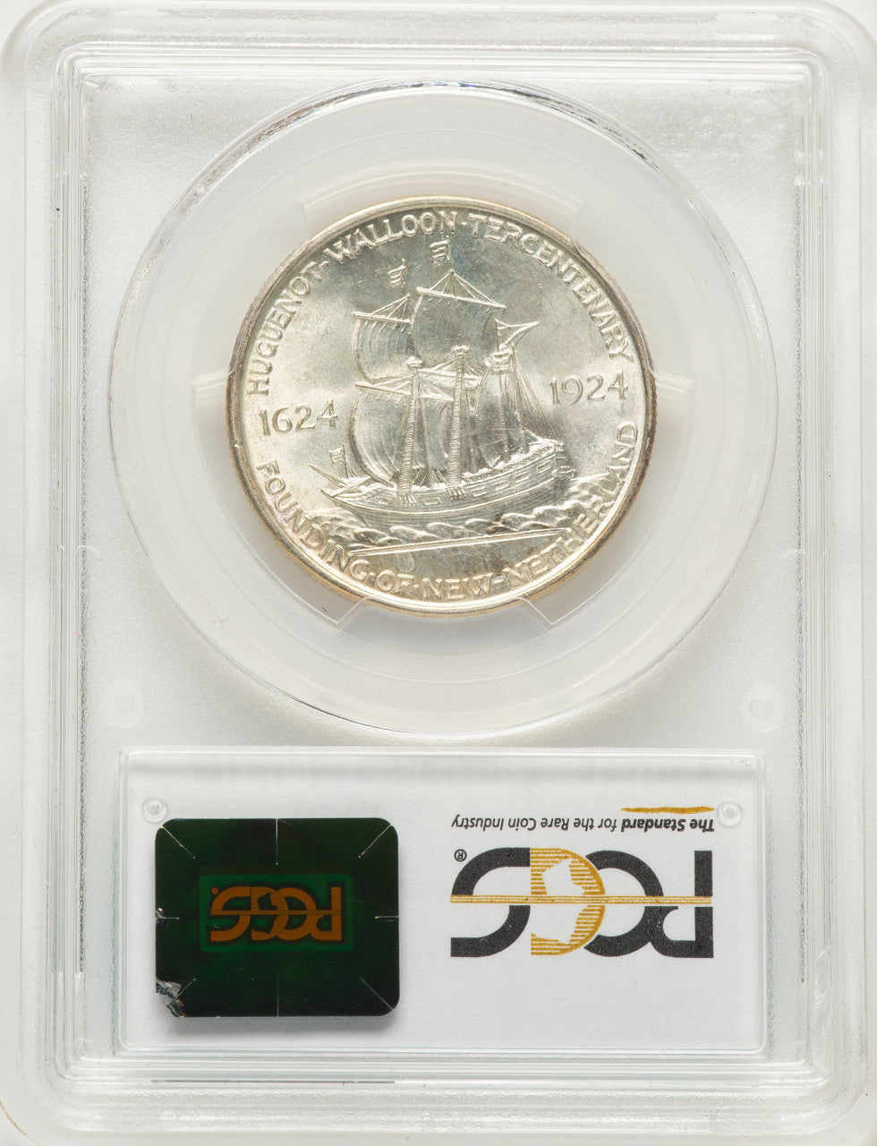 1924 50C Huguenot Commemorative Silver PCGS MS66