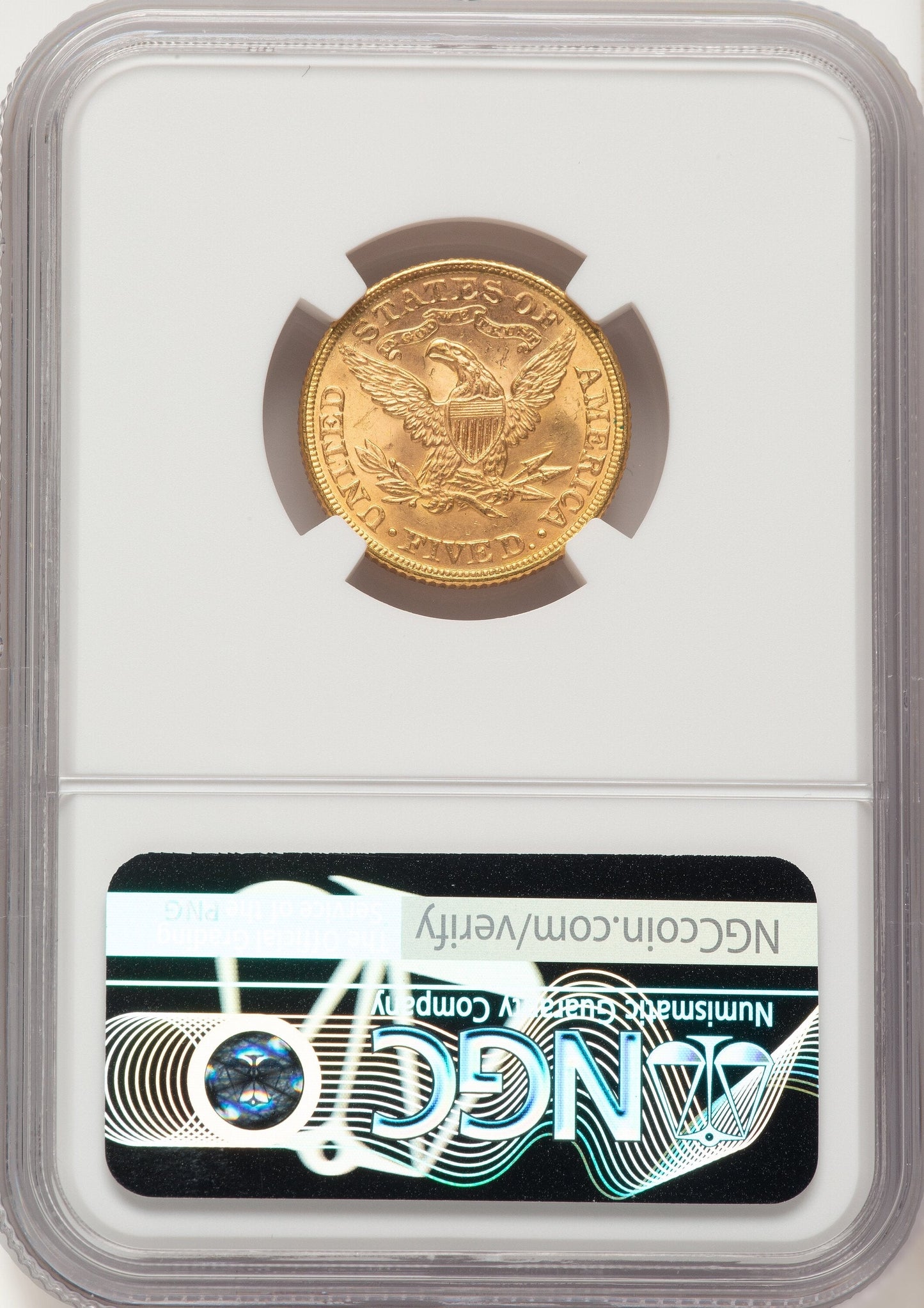1893 $5 Liberty Half Eagle NGC MS66