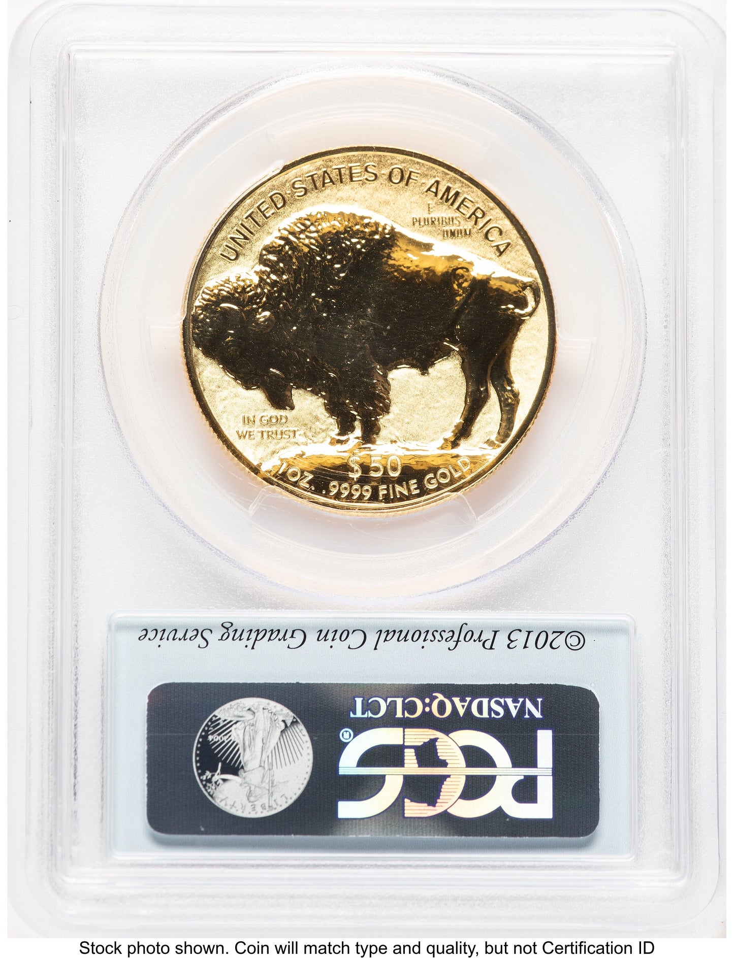 2013-W Reverse Proof Gold Buffalo 1 oz Black Diamond Bison Label PCGS PR70