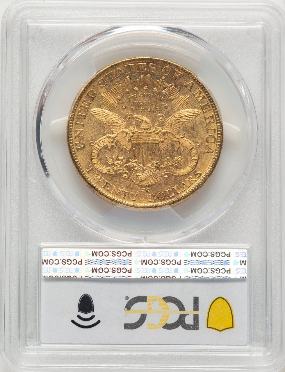 1892-CC $20 Liberty Double Eagle PCGS MS61