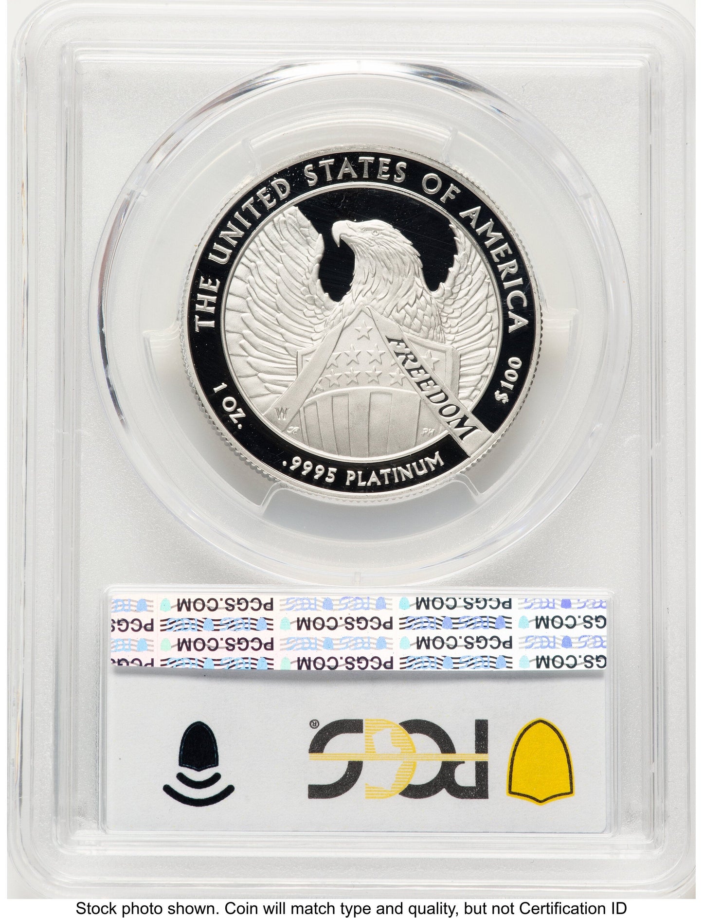 2007-W Proof Platinum Eagle 1 oz Blue Gradient PCGS PR70