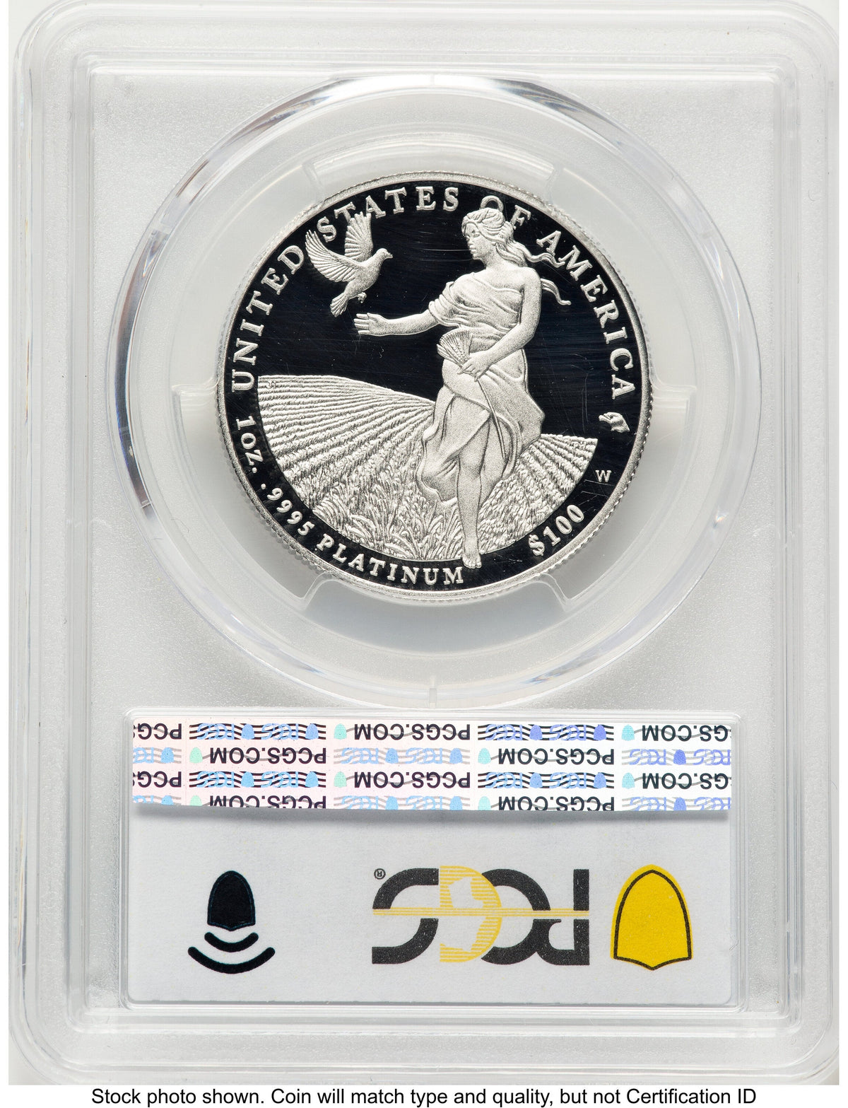 2011-W Proof Platinum Eagle 1 oz Blue Gradient PCGS PR70