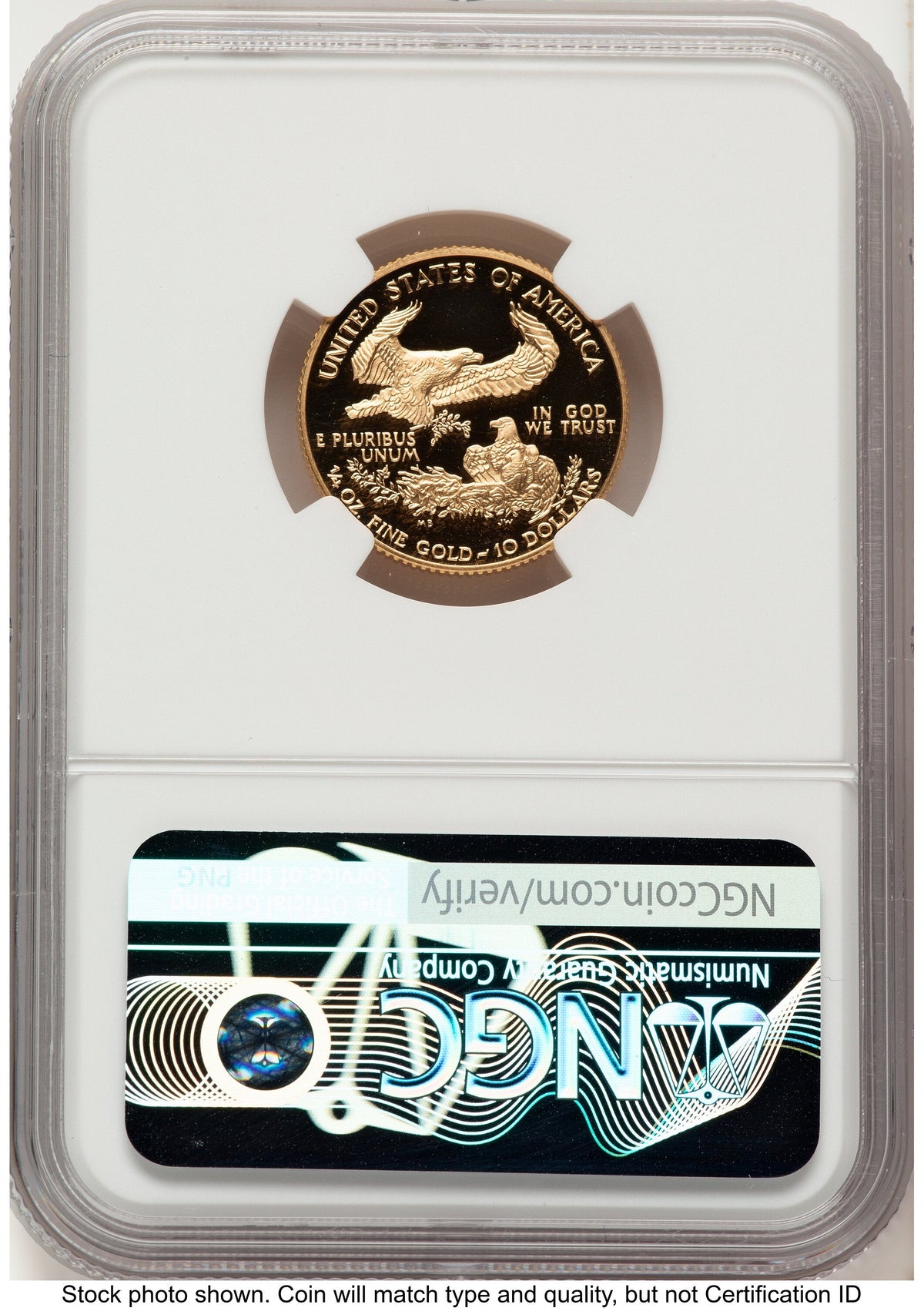 1998-W Proof Gold Eagle 1/4 oz Red Book NGC PF70