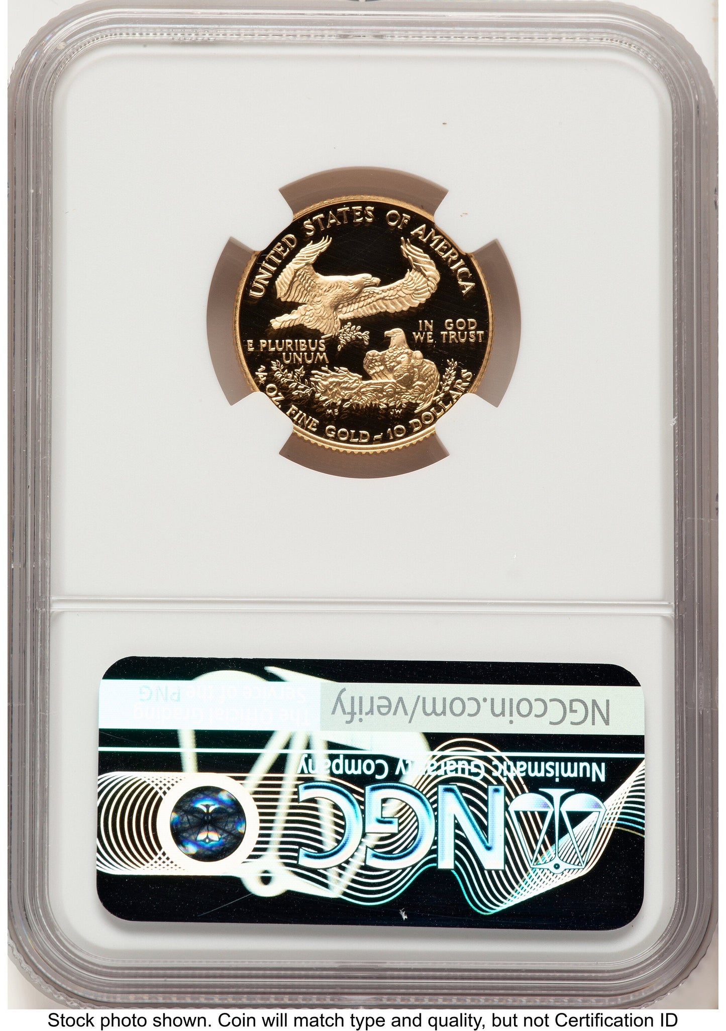 2000-W Proof Gold Eagle 1/4 oz Red Book NGC PF70