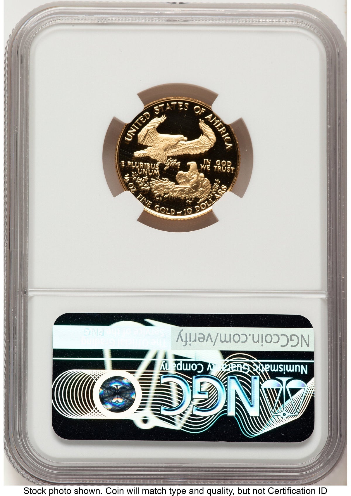1991-P Proof Gold Eagle 1/4 oz Red Book NGC PF70