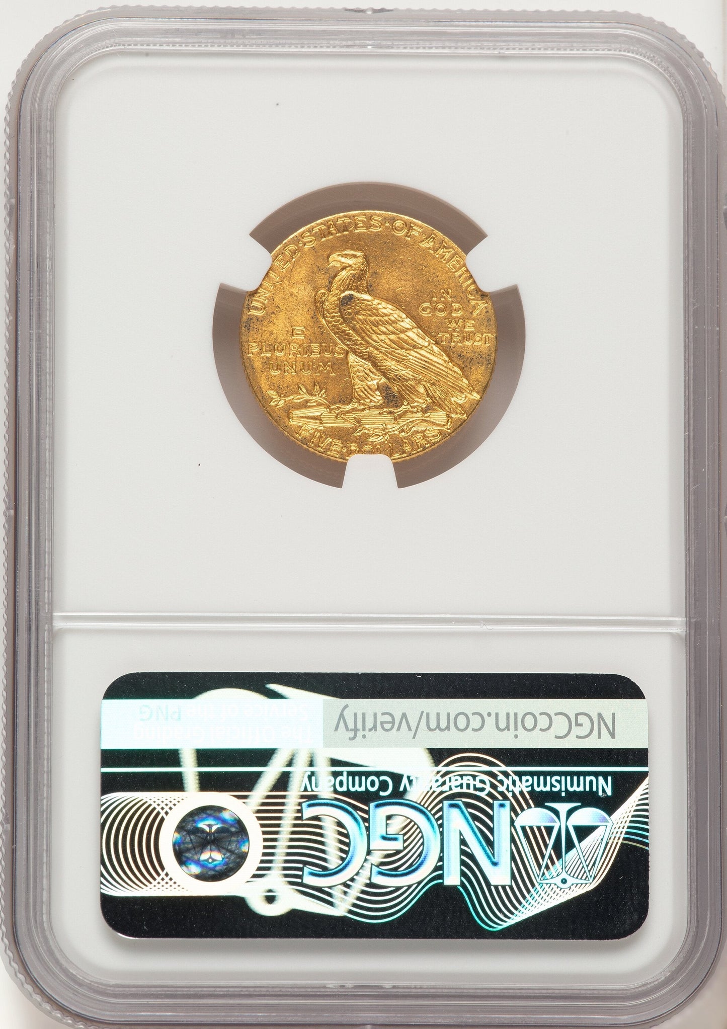 1908 $5 Indian Half Eagle NGC MS64