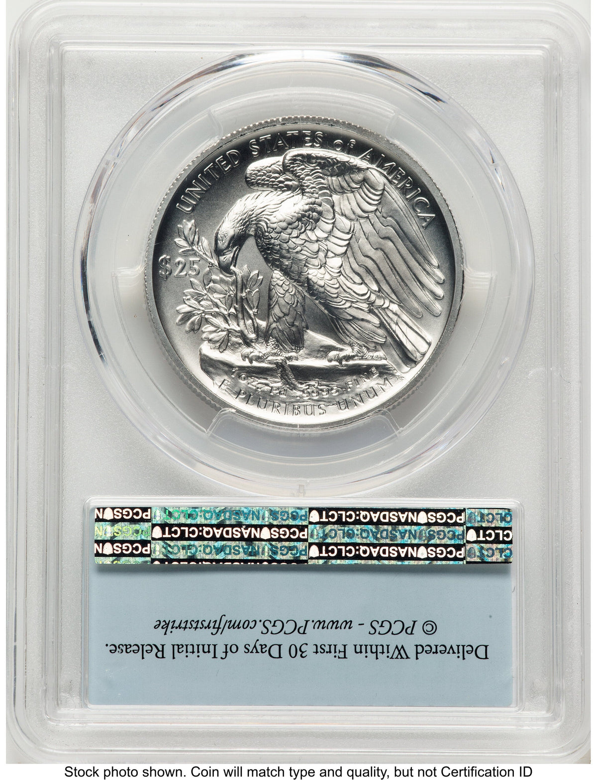 2020-W Palladium Eagle 1 oz Burnished FS Flag PCGS MS70