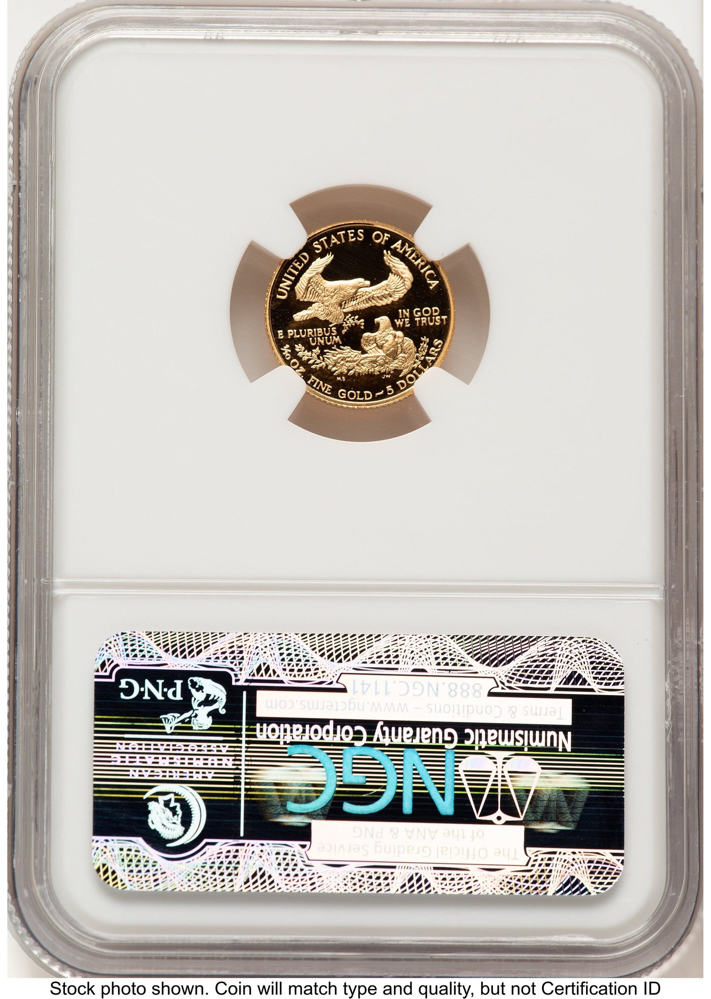 1988-P Proof Gold Eagle 1/10 oz Brown Label NGC PF70