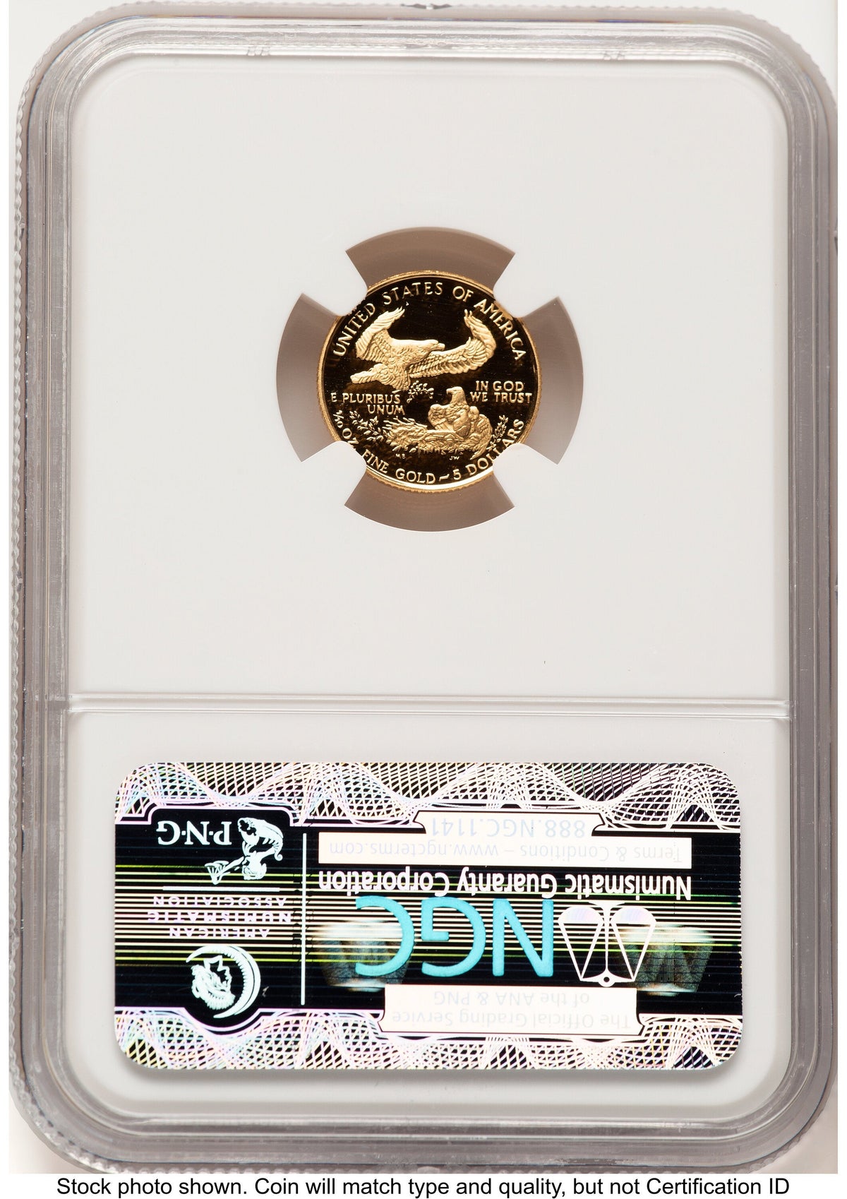 1989-P Proof Gold Eagle 1/10 oz Brown Label NGC PF70