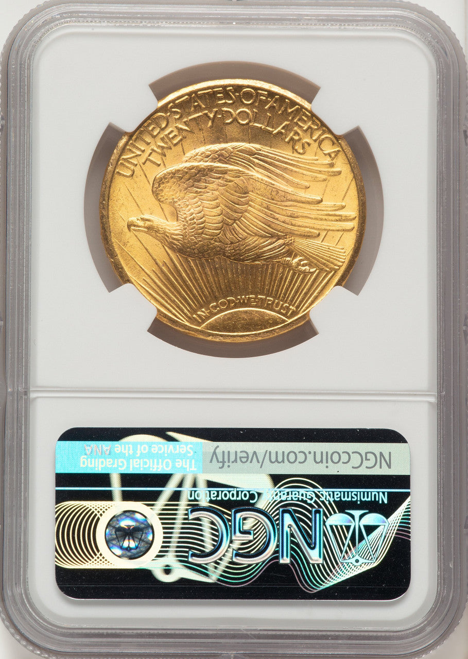 1926 $20 Brown Label Saint-Gaudens Double Eagle NGC MS66+