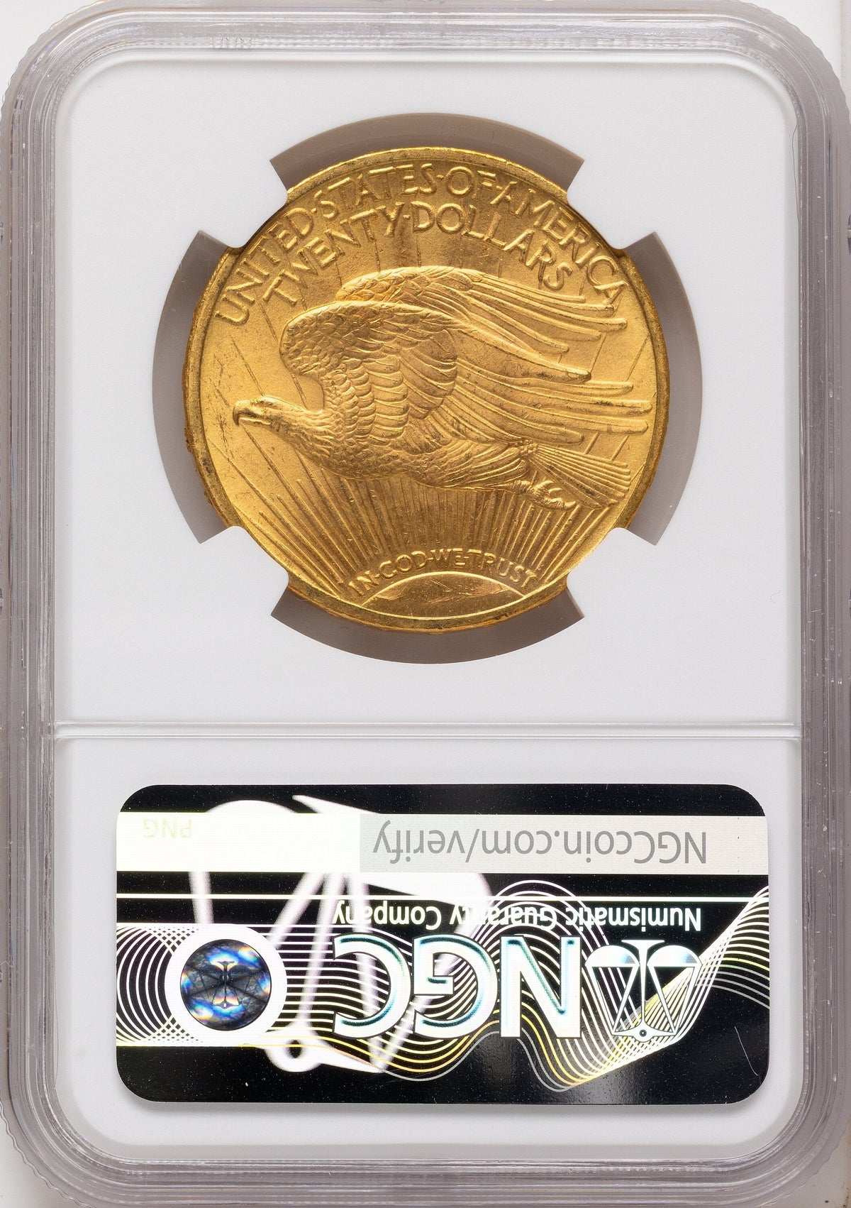 1910 $20 Saint-Gaudens Double Eagle NGC MS65+