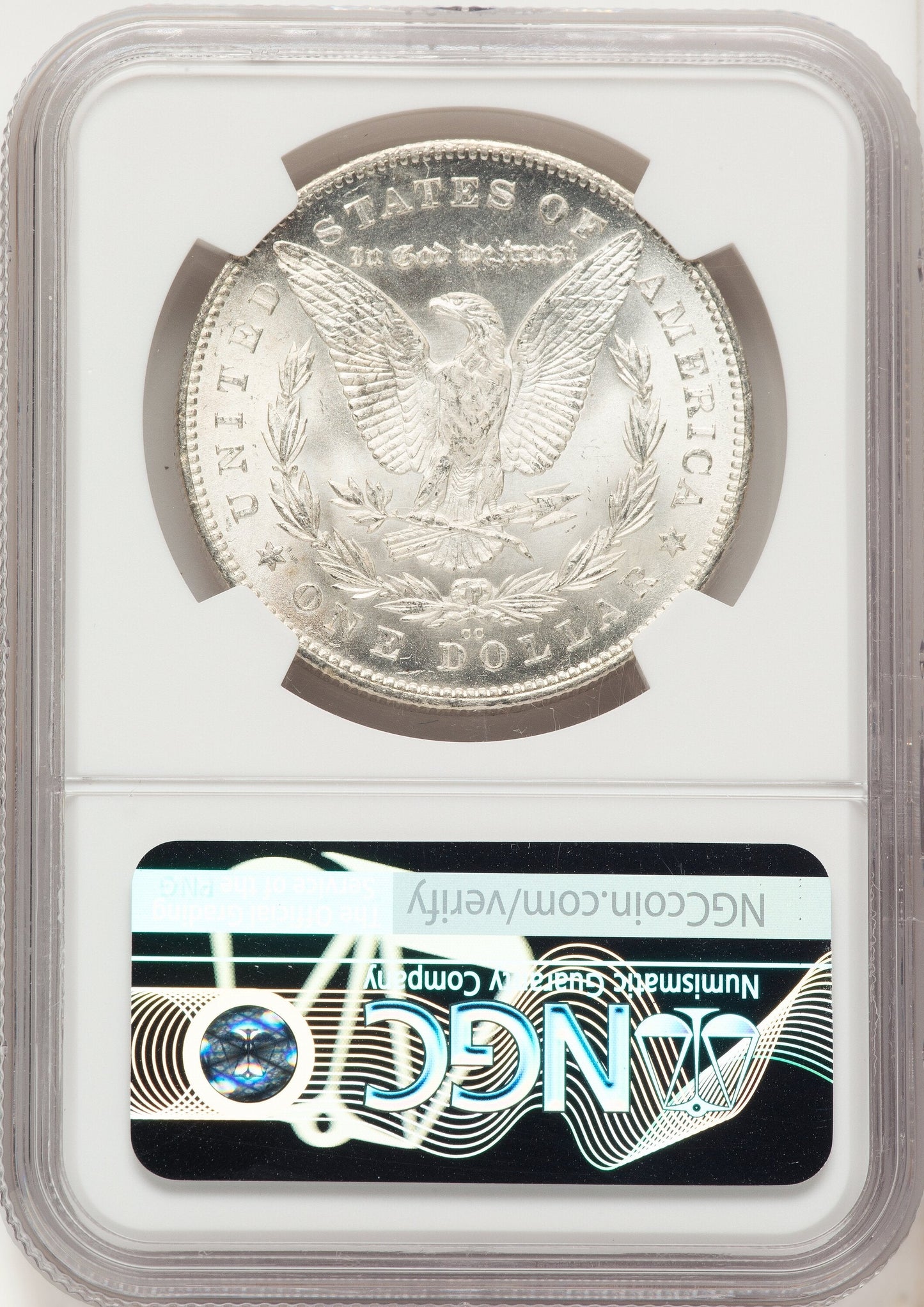 1880-CC $1 80/79 Reverse of 1878 VAM-4 Morgan Dollar NGC MS66+