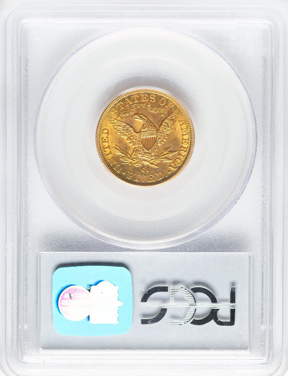1891-CC $5 Liberty Half Eagle PCGS MS63