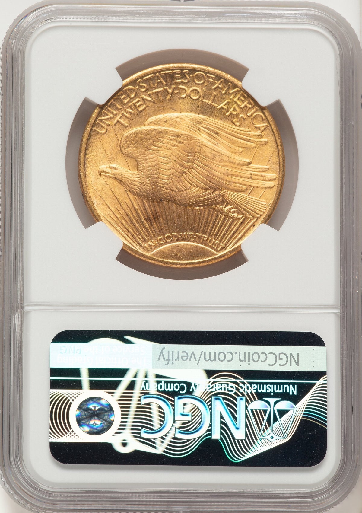 1925 $20 Saint-Gaudens Double Eagle NGC MS66+