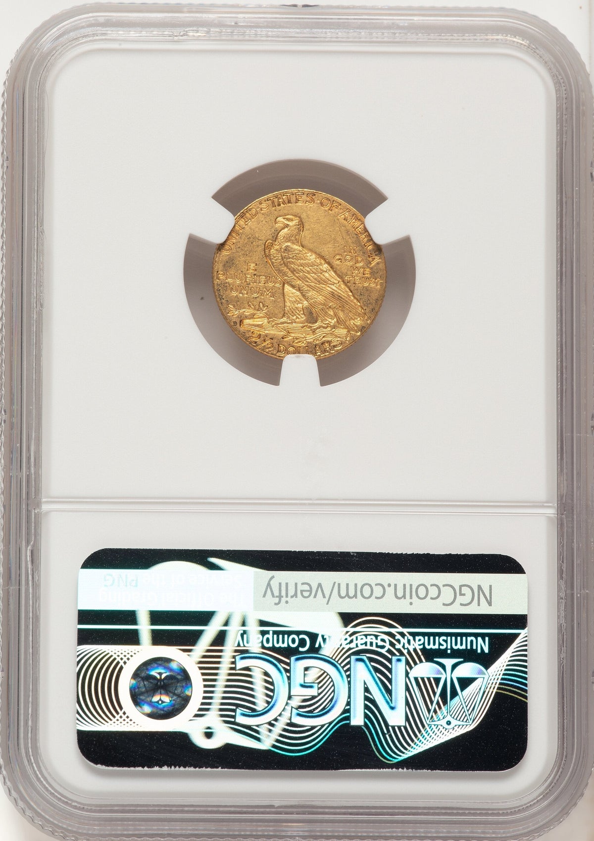 1911-D $2.50 Indian Quarter Eagle NGC AU58