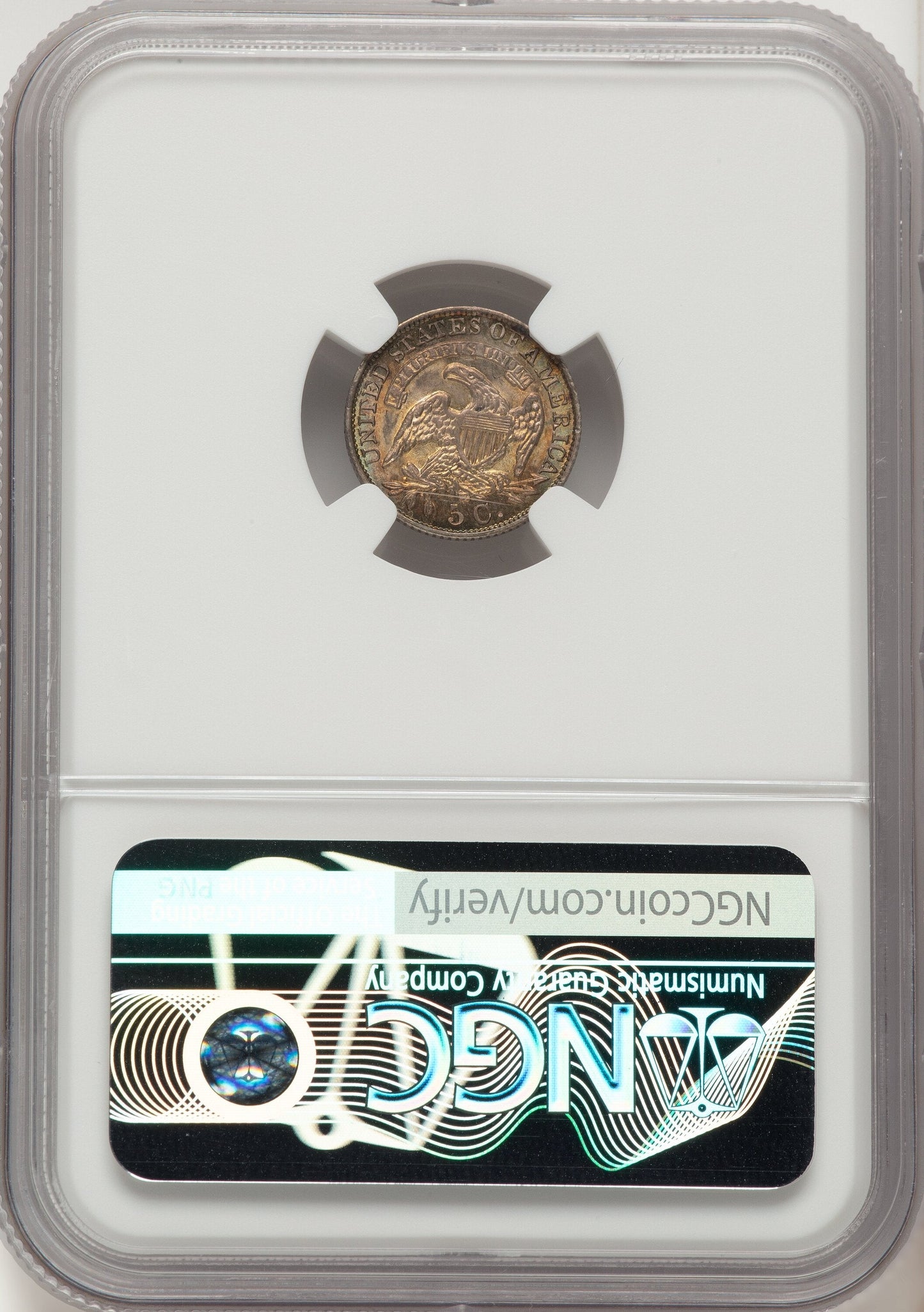 1833 H10C Bust Half Dime NGC MS65