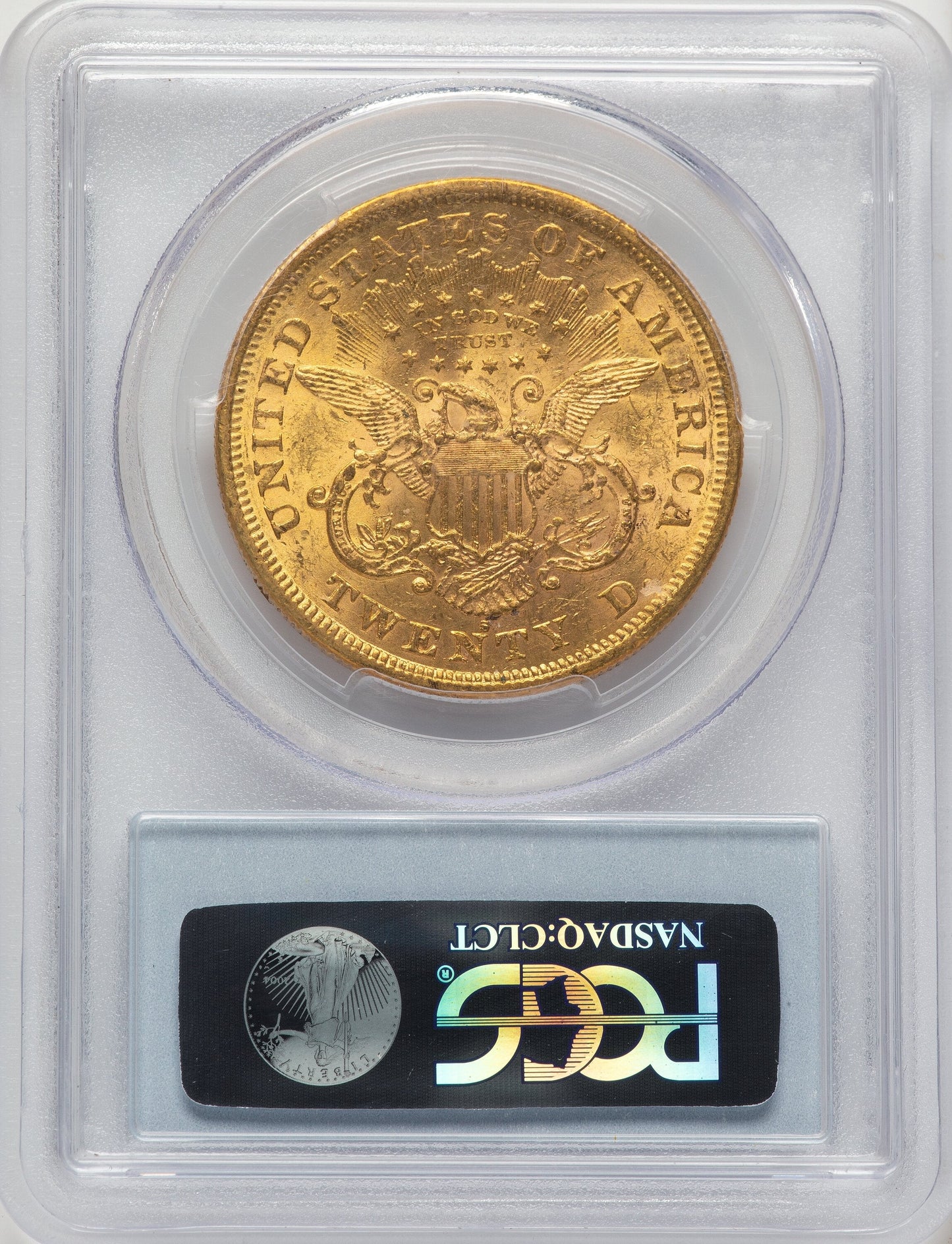 1875-S $20 Liberty Double Eagle PCGS MS61