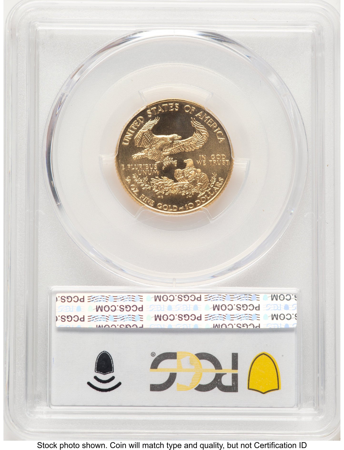 1999-W Gold Eagle 1/4 oz Unfinished Proof Dies Blue Gradient PCGS PR70