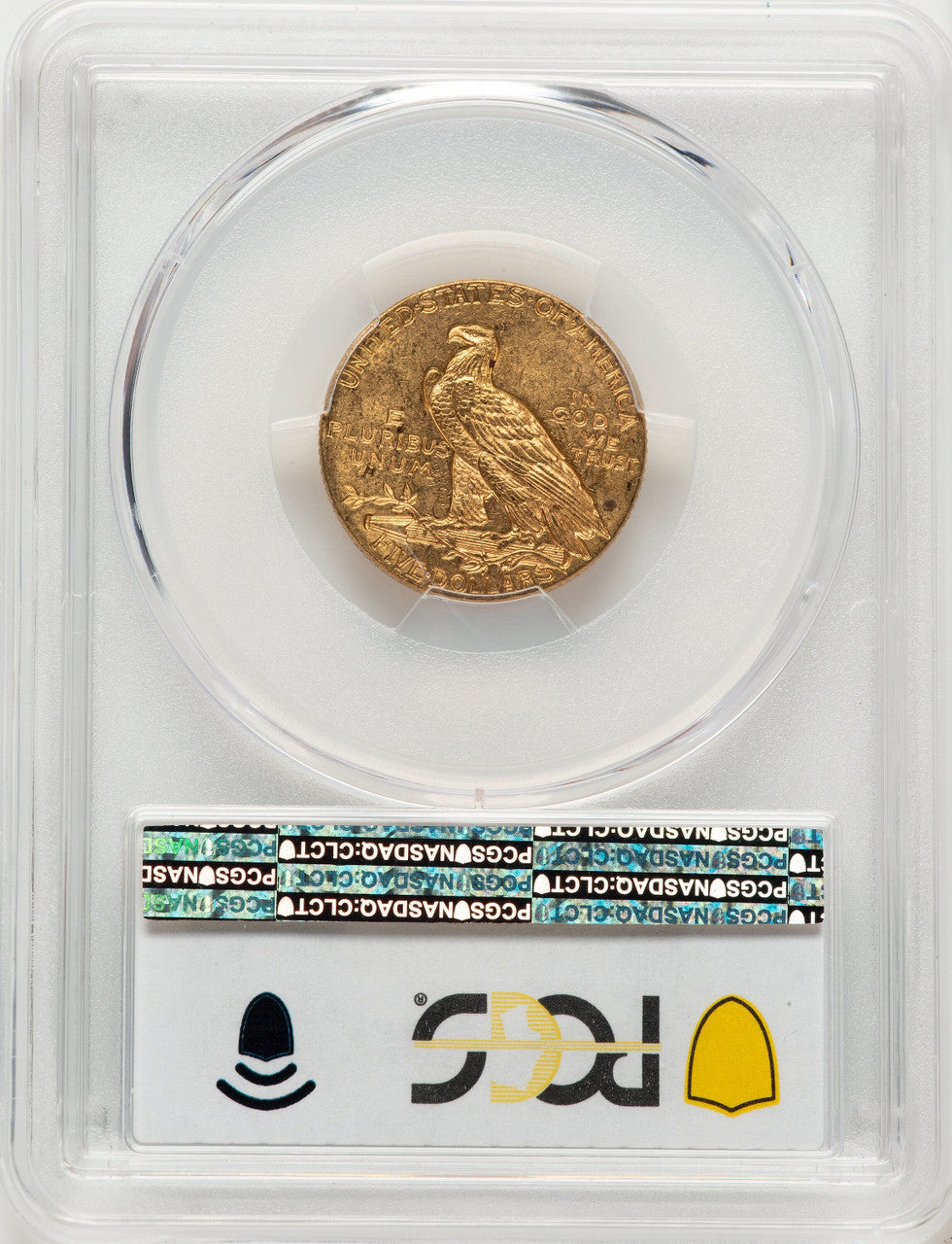 1915 $5 CAC Blue Gradient Indian Half Eagle PCGS MS63