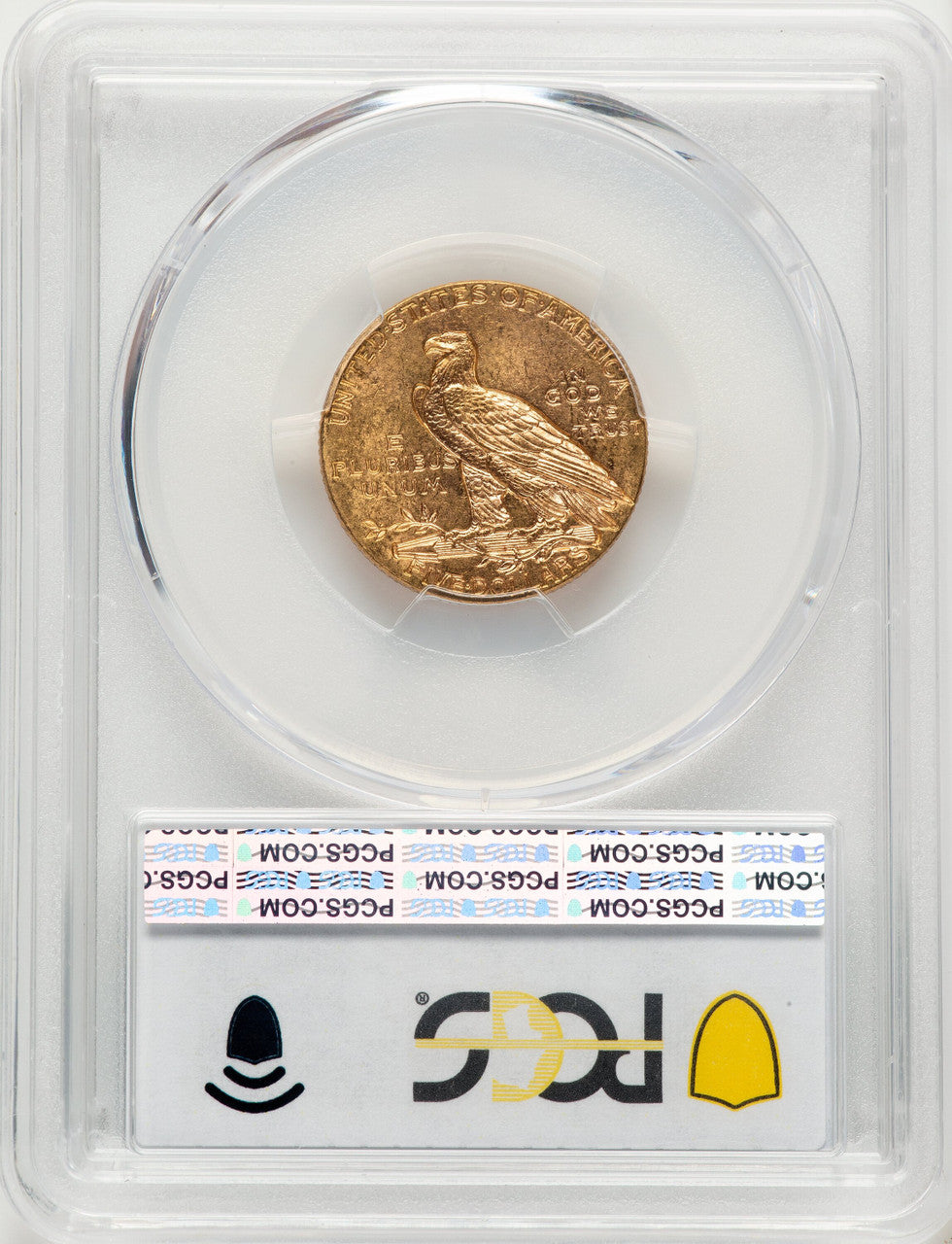 1915 $5 CAC Blue Gradient Indian Half Eagle PCGS MS63