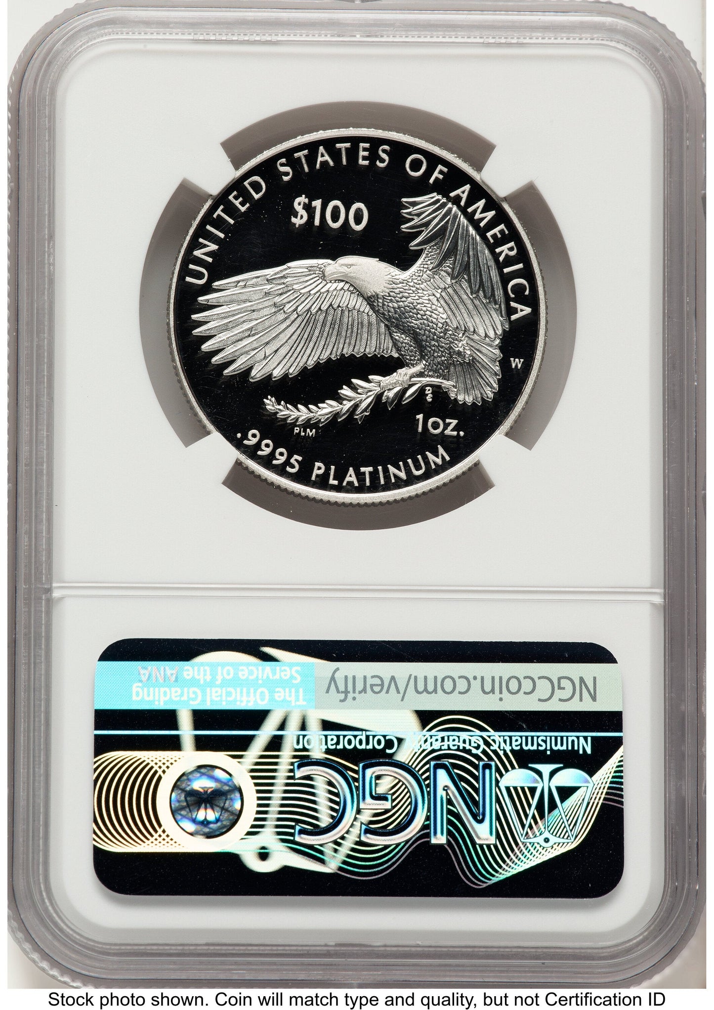 2021-W Proof Platinum Eagle 1 oz Don Everhart NGC PF70