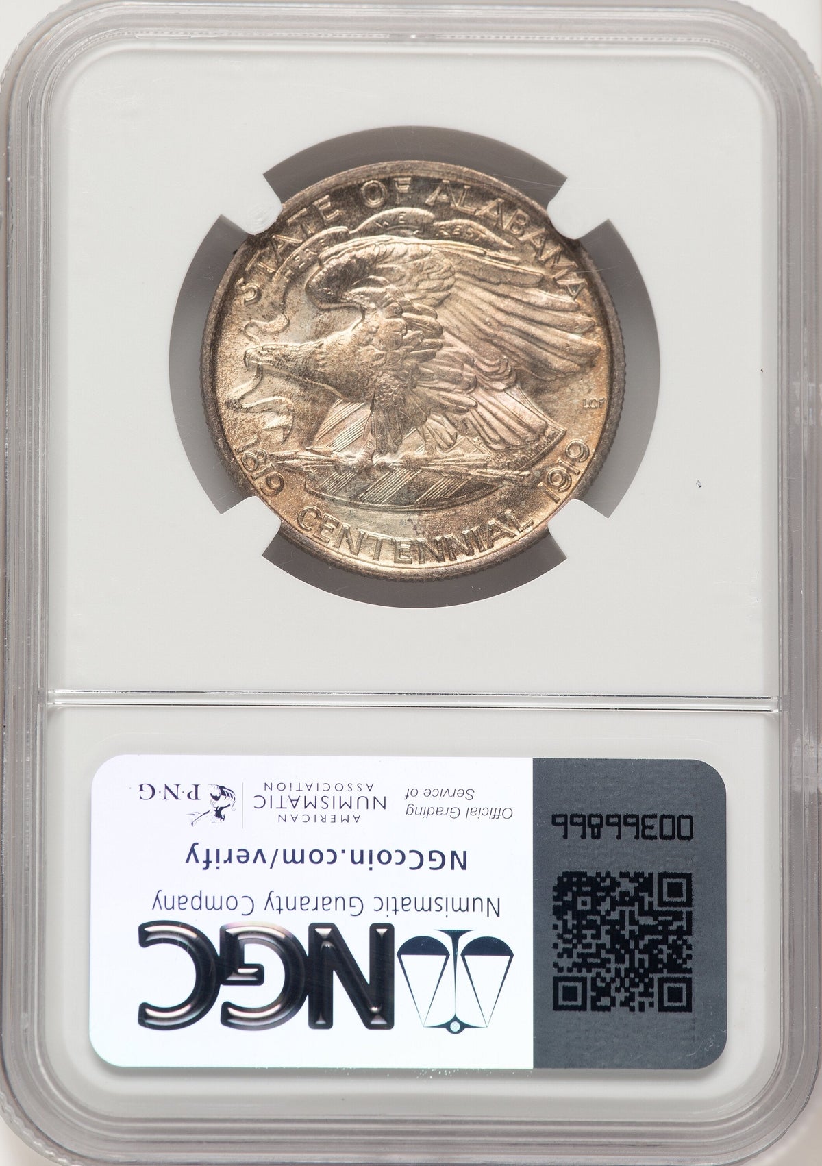1921 50C Alabama Commemorative Silver NGC MS67