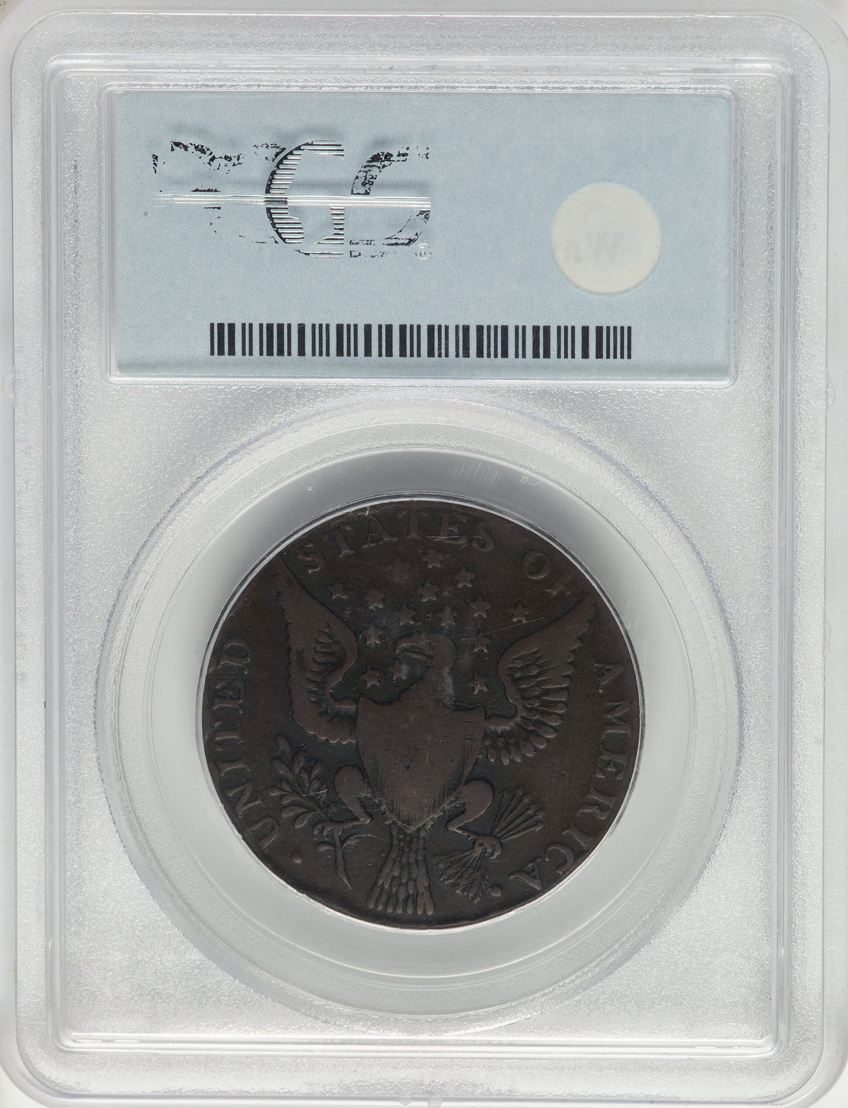 1792 Washington Getz Pattern Cent Small Eagle Copper BN Colonials PCGS F12