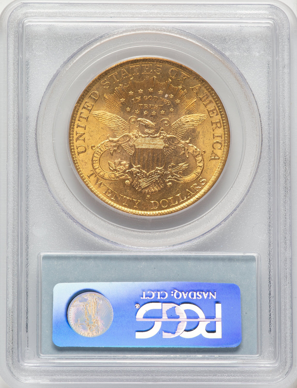 1899-S $20 Blue Label Liberty Double Eagle PCGS MS62