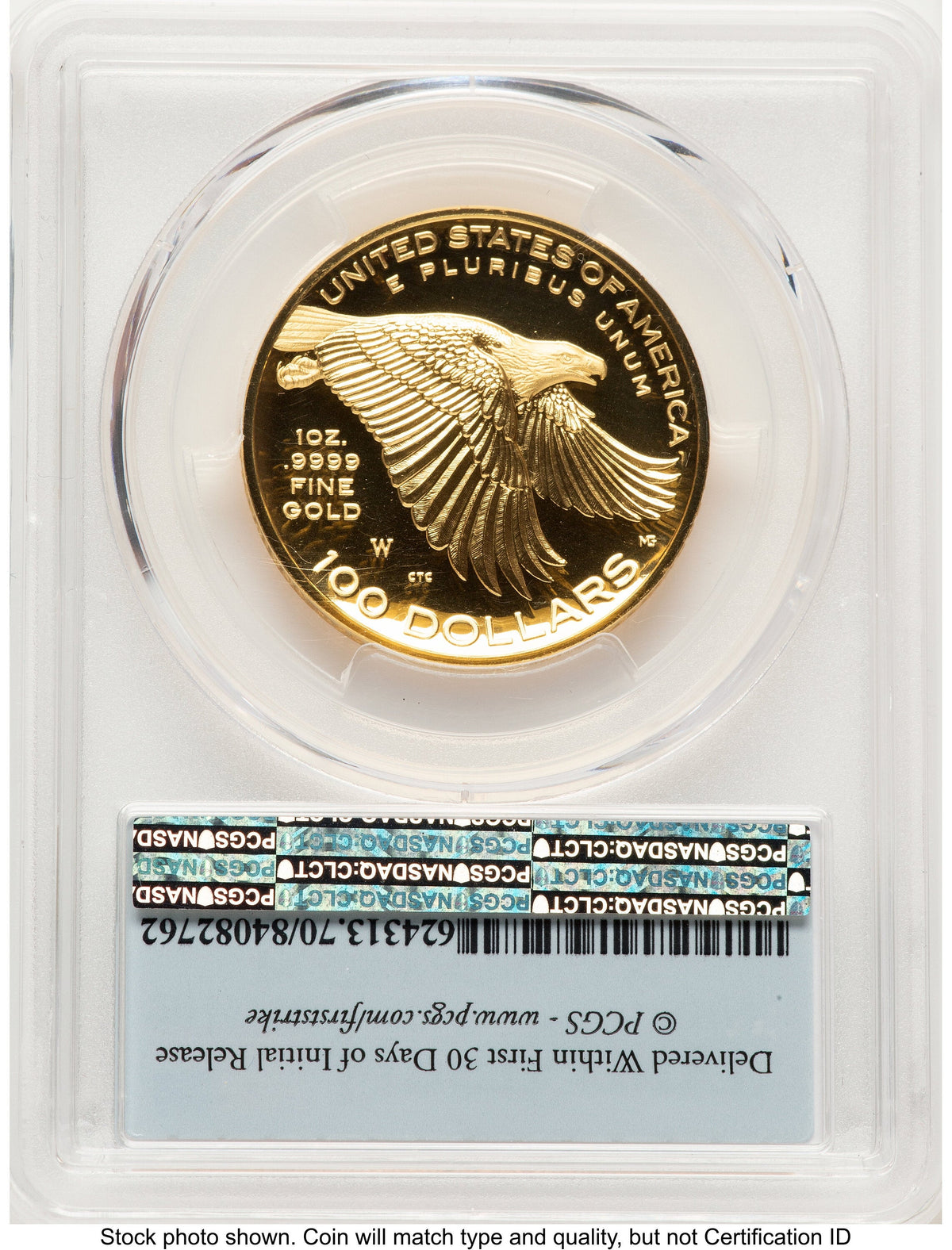 2017-W G$100 American Liberty High Relief 1.00 oz FDI FS Flag PCGS PR70