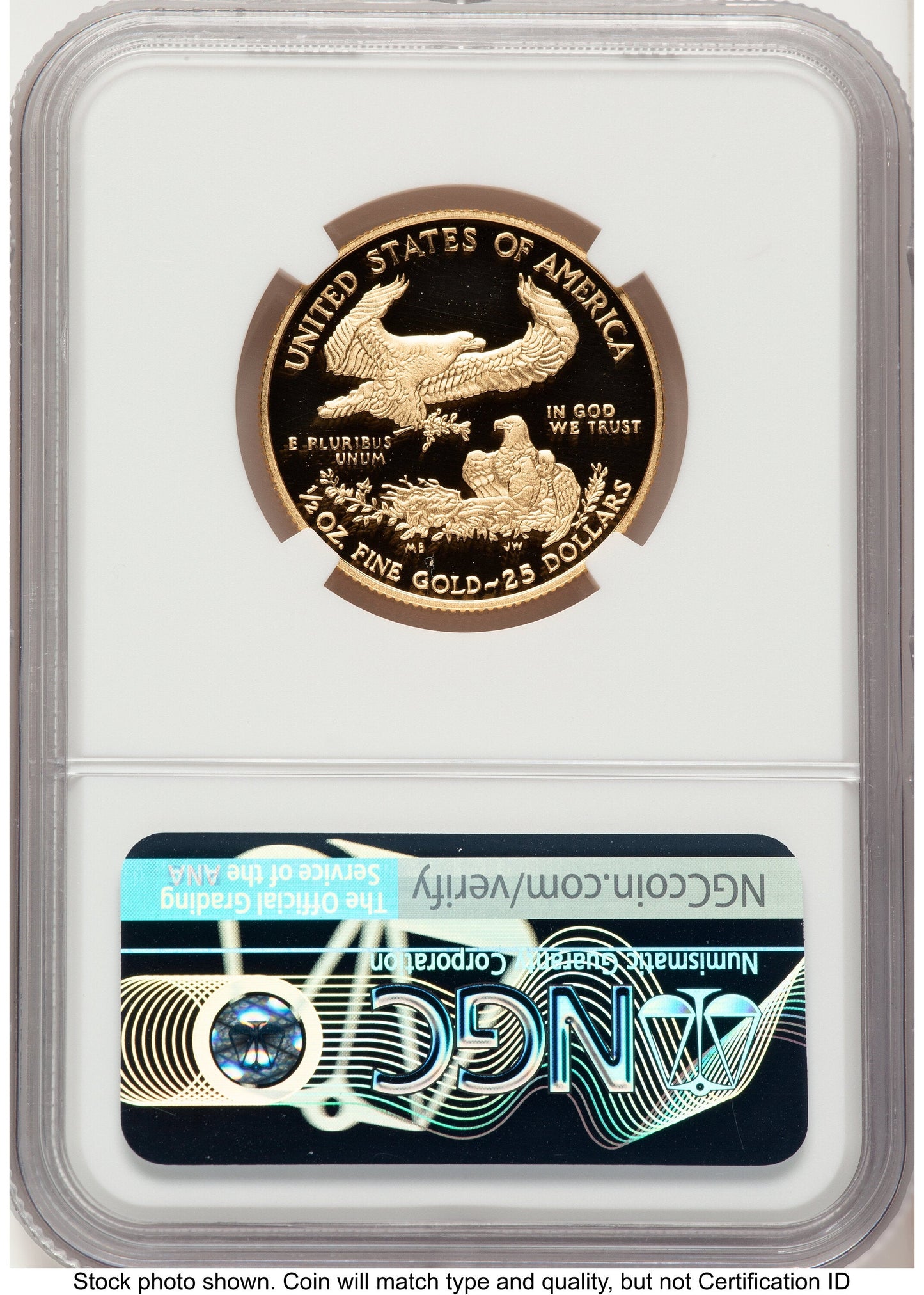 2020-W Proof Gold Eagle 1/2 oz Reagan Bust Art NGC PF70