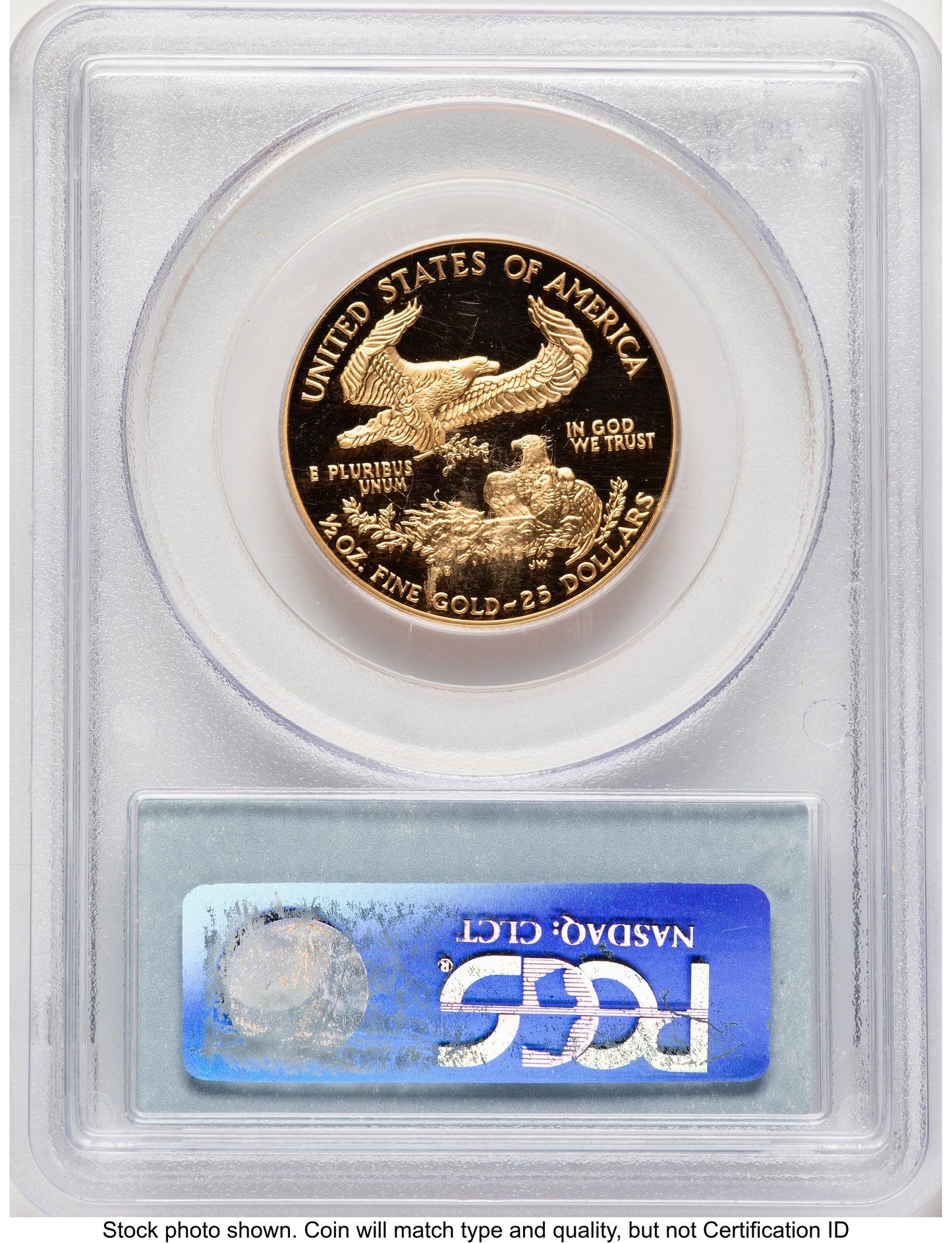 2003-W Proof Gold Eagle 1/2 oz Blue Label PCGS PR70