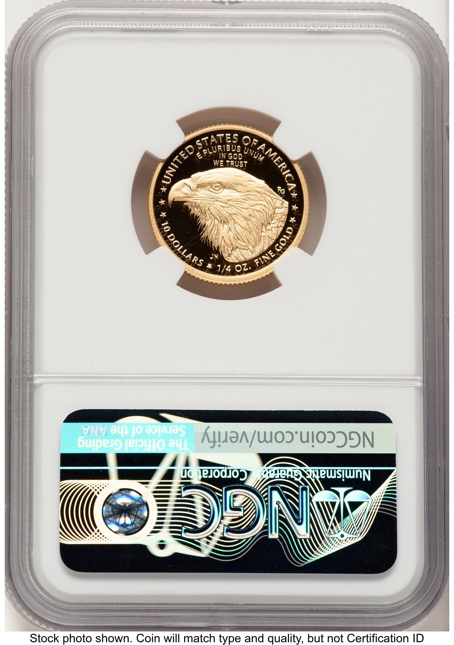 2021-W Type 2 Proof Gold Eagle 1/4 oz FDI Mike Castle NGC PF70