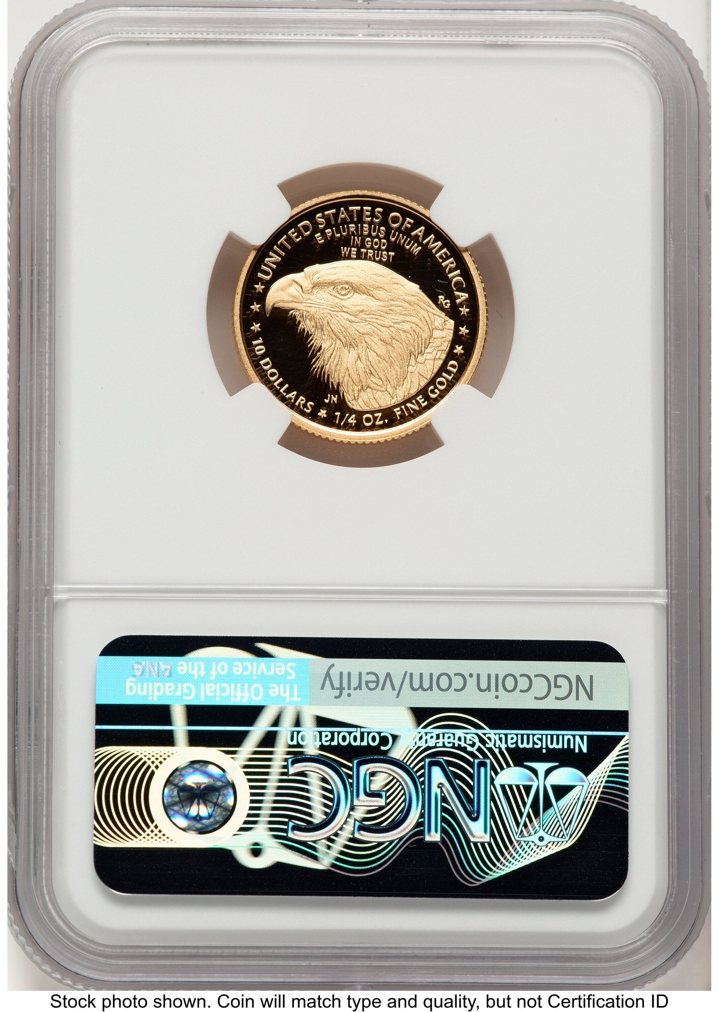 2022-W Proof Gold Eagle 1/4 oz AR Standard NGC PF70