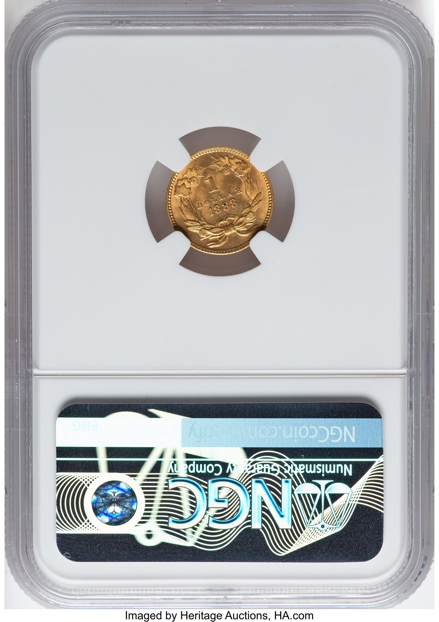 1888 G$1 Gold Dollar NGC MS64