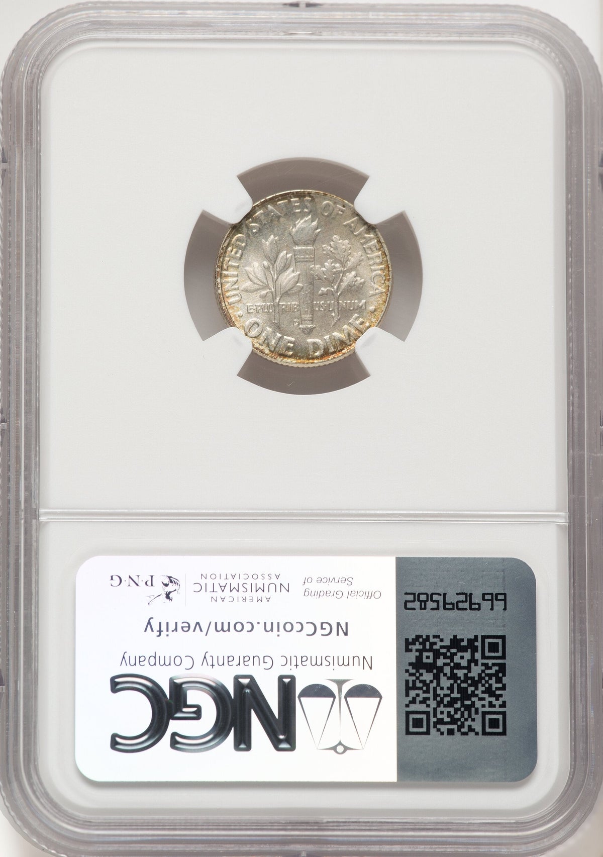 1952-D 10C FB Roosevelt Dime NGC MS68