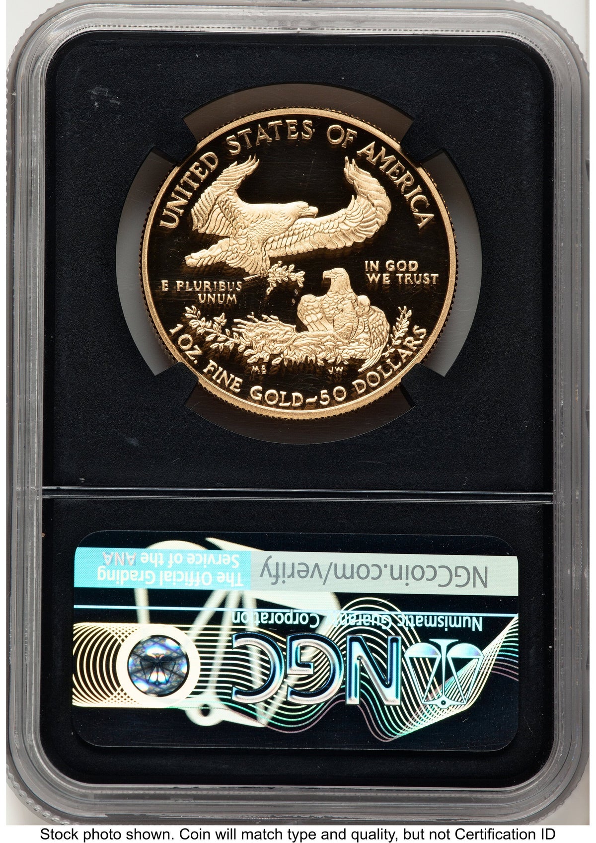 2019-W Proof Gold Eagle 1 oz FDI John Washington NGC PF70 Mercanti