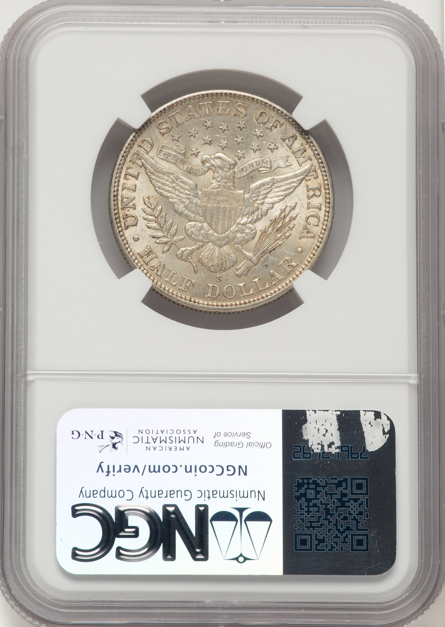1910-S 50C Barber Half Dollar NGC MS62