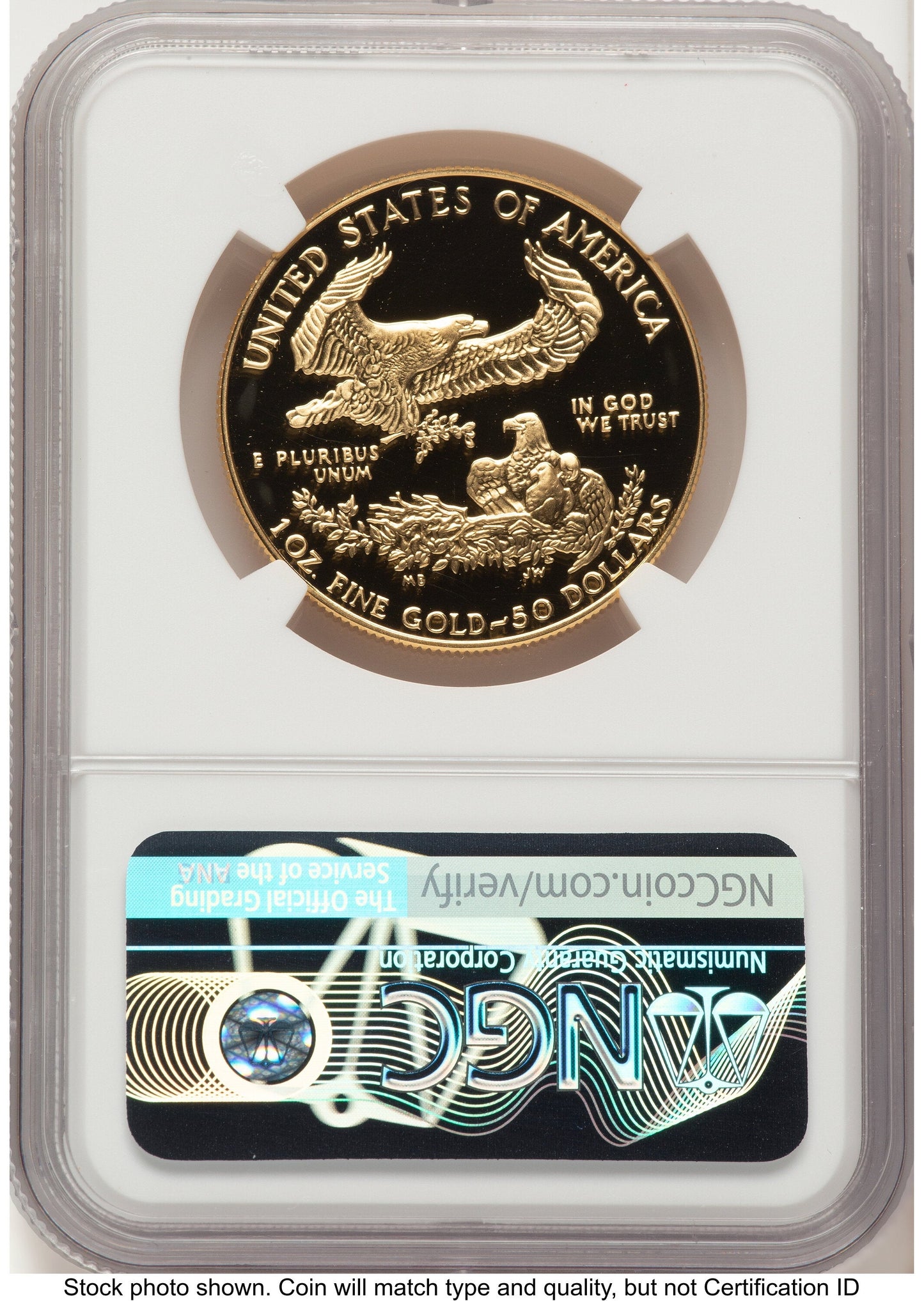1987-W Proof Gold Eagle 1 oz John NGC PF70 Mercanti
