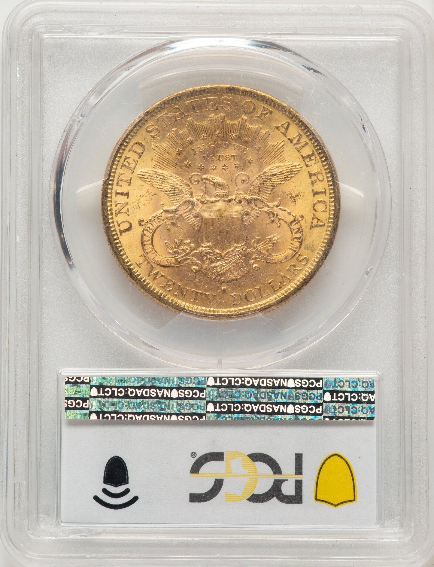 1877-S $20 Blue Gradient Liberty Double Eagle PCGS MS61