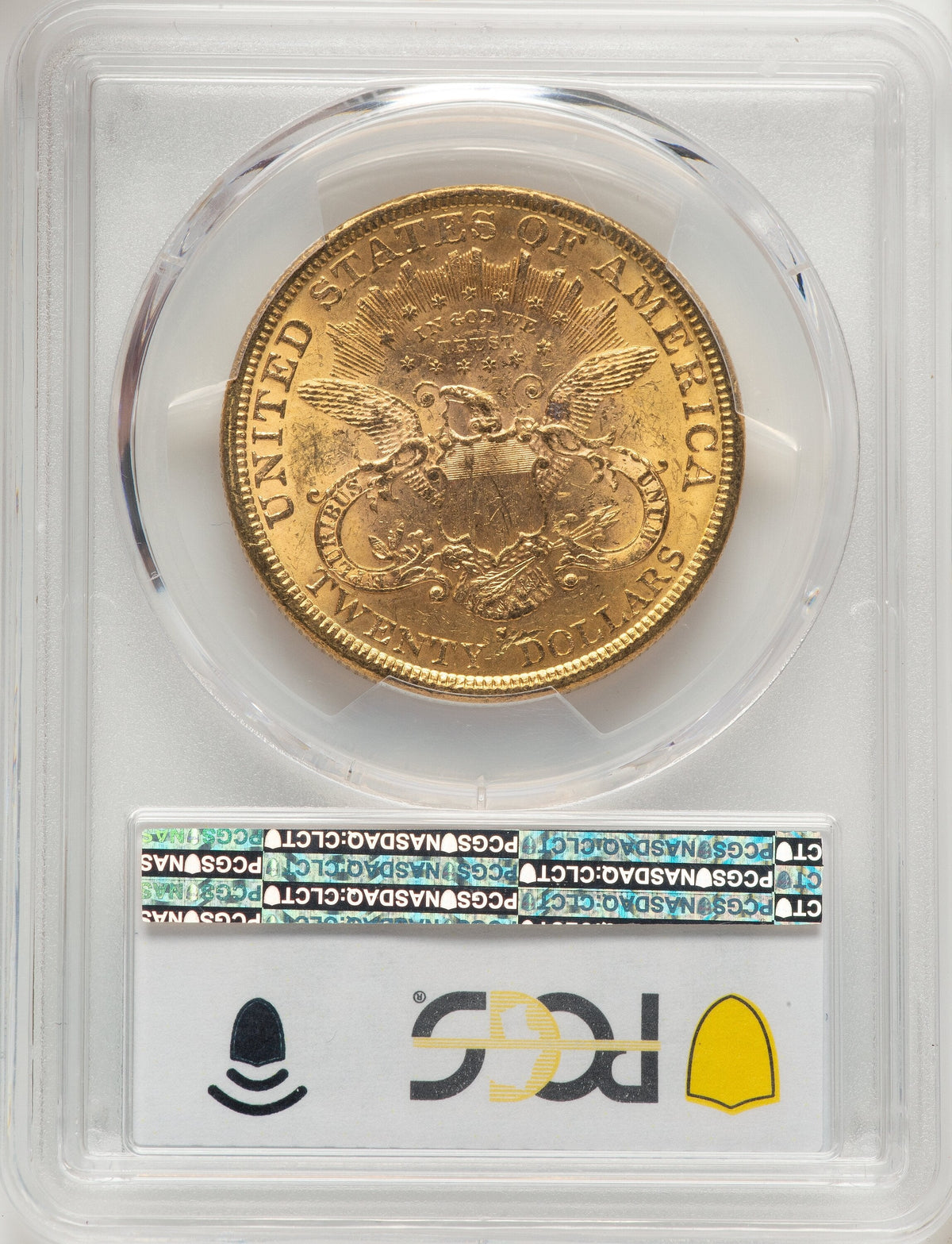 1877-S $20 Blue Gradient Liberty Double Eagle PCGS MS61