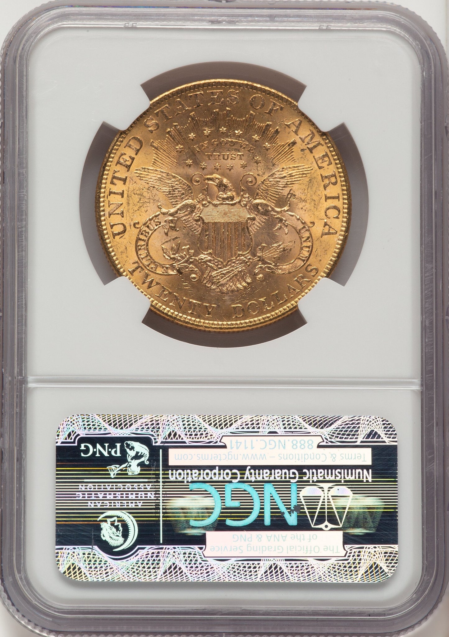 1901 $20 Liberty Double Eagle NGC MS63