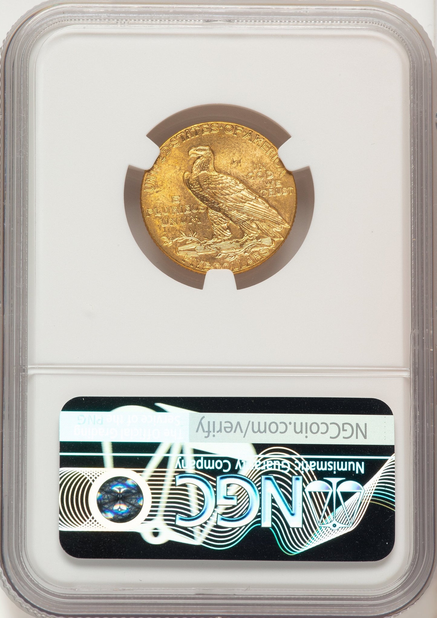 1913 $5 Indian Half Eagle NGC MS64