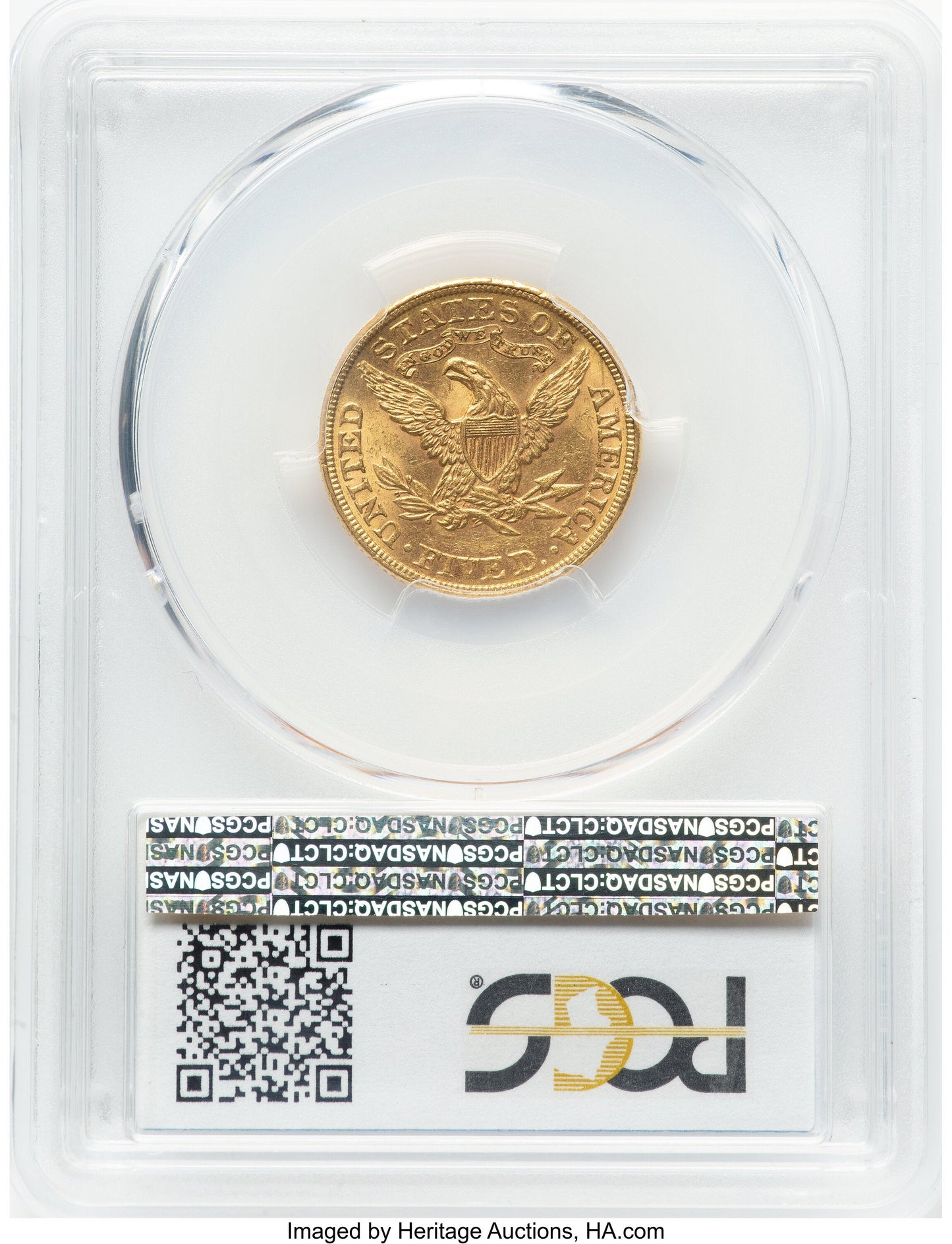 1889 $5 Liberty Half Eagle PCGS MS62