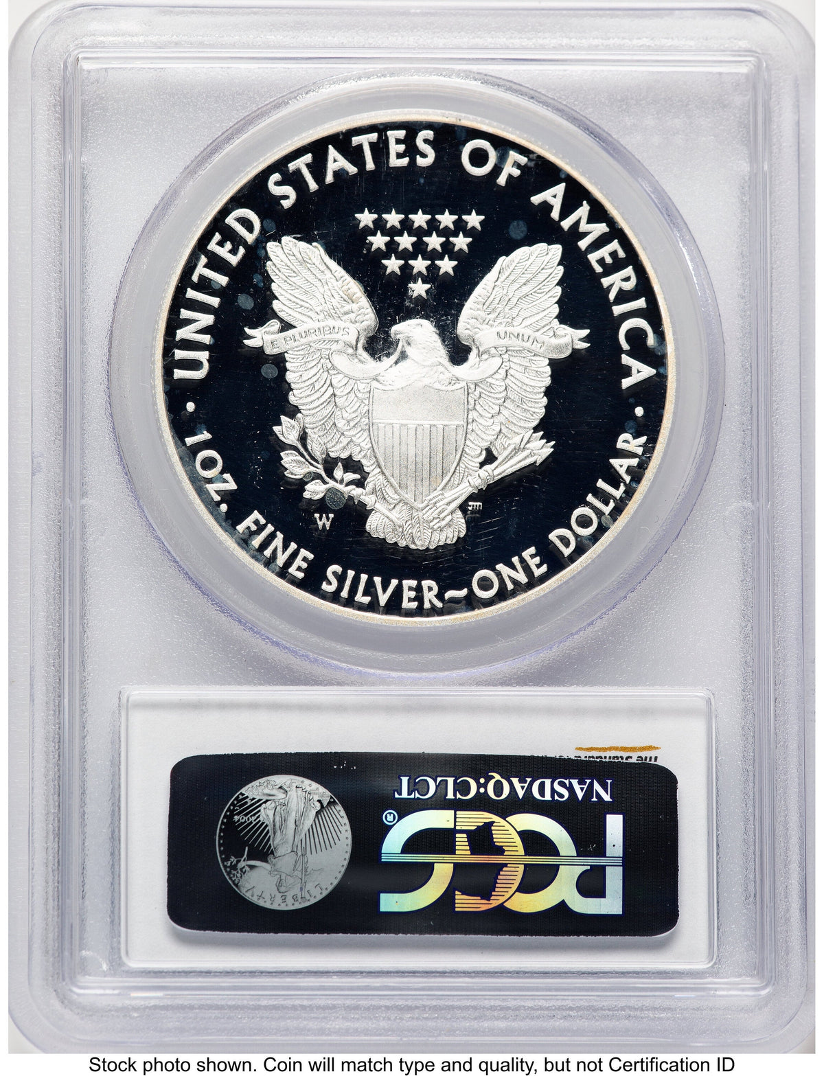 2014-W Proof Silver Eagle 1 oz Blue Gradient PCGS PR70