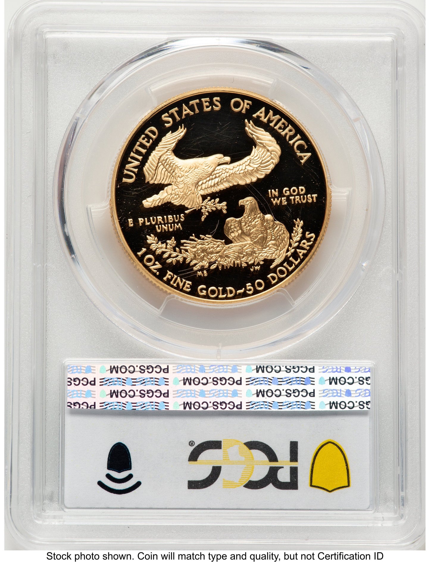 2006-W Proof Gold Eagle 1 oz Blue Gradient PCGS PR70