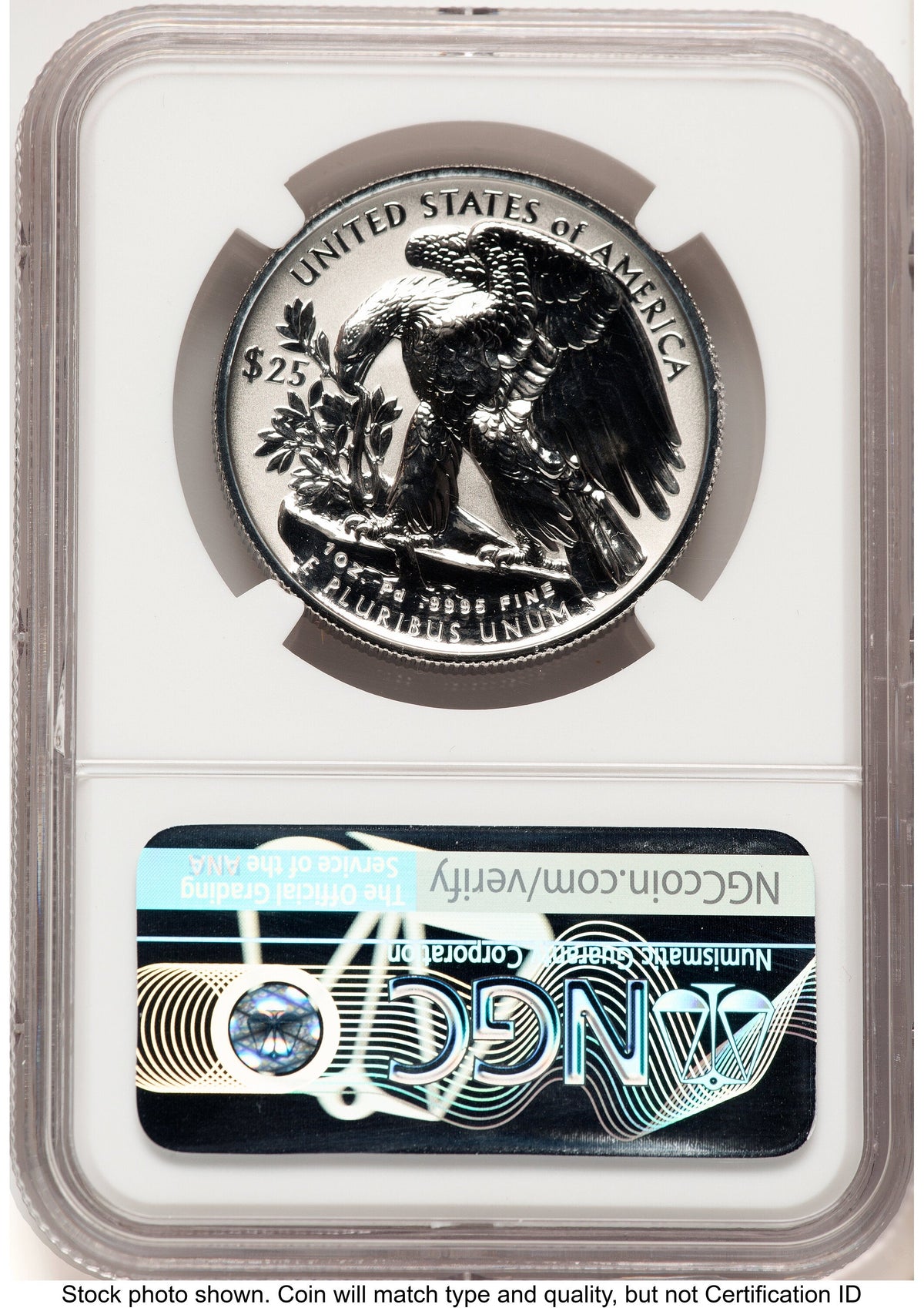 2025-W Palladium Eagle 1 oz REV FDI 1ST NGC PF70