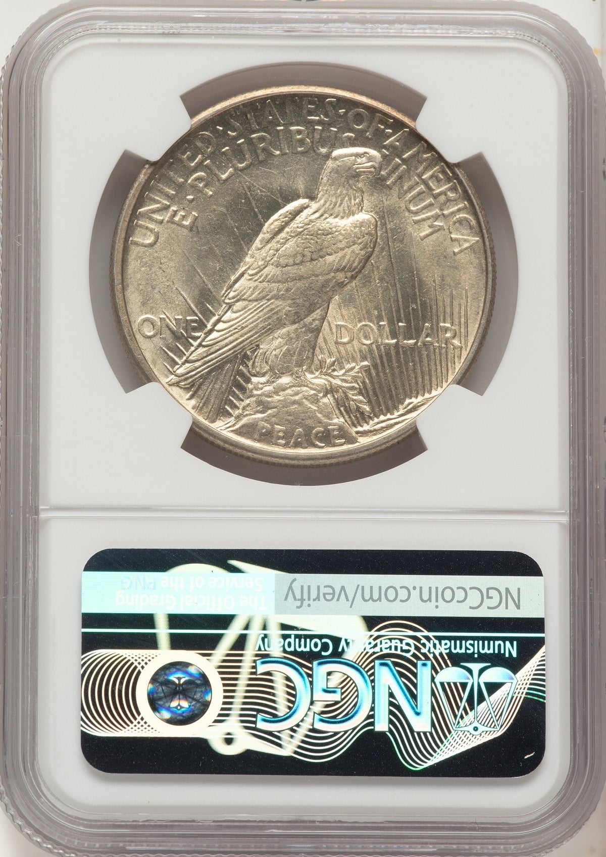 1921 Peace Dollar NGC MS63