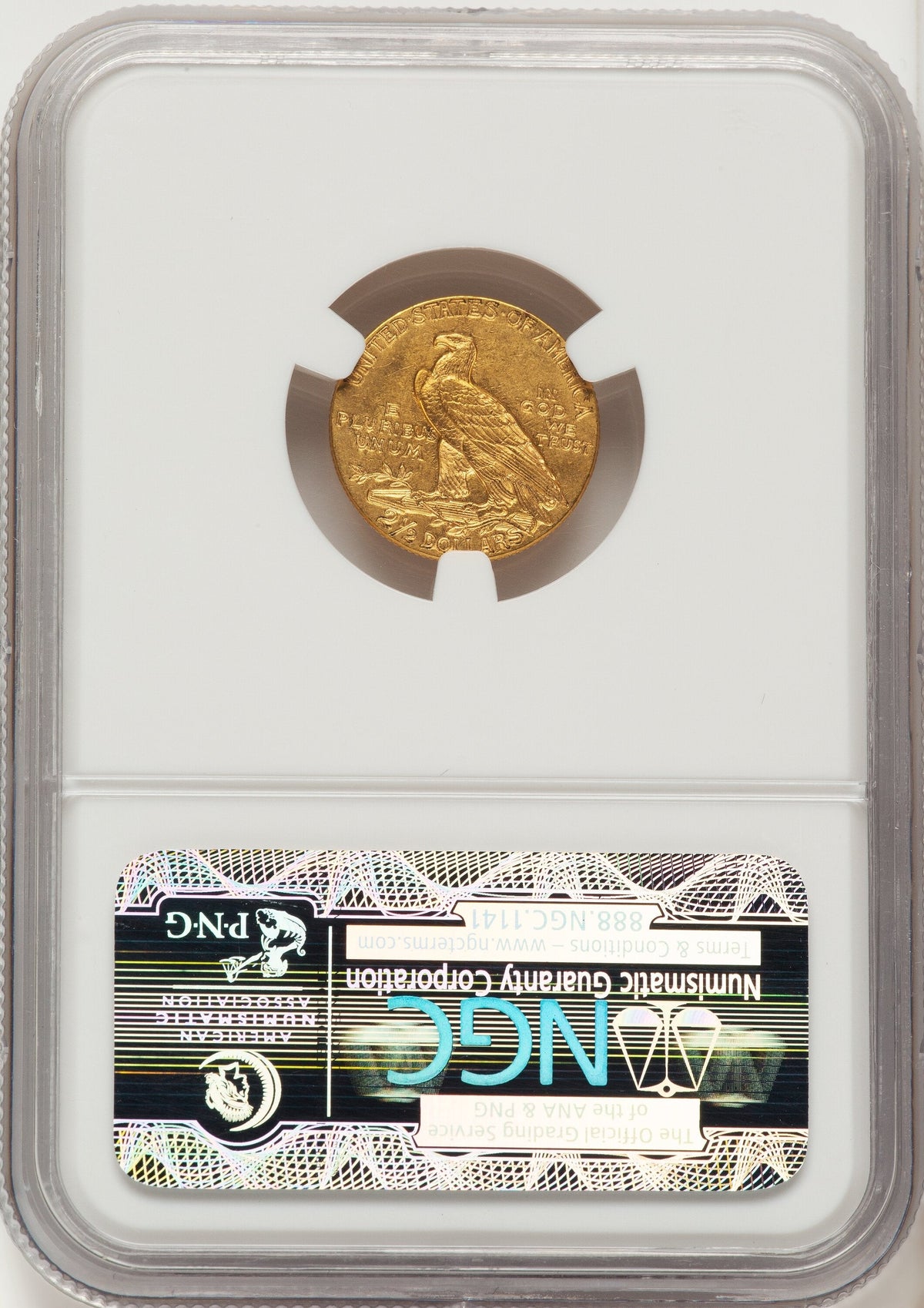 1914 $2.50 Indian Quarter Eagle NGC MS62